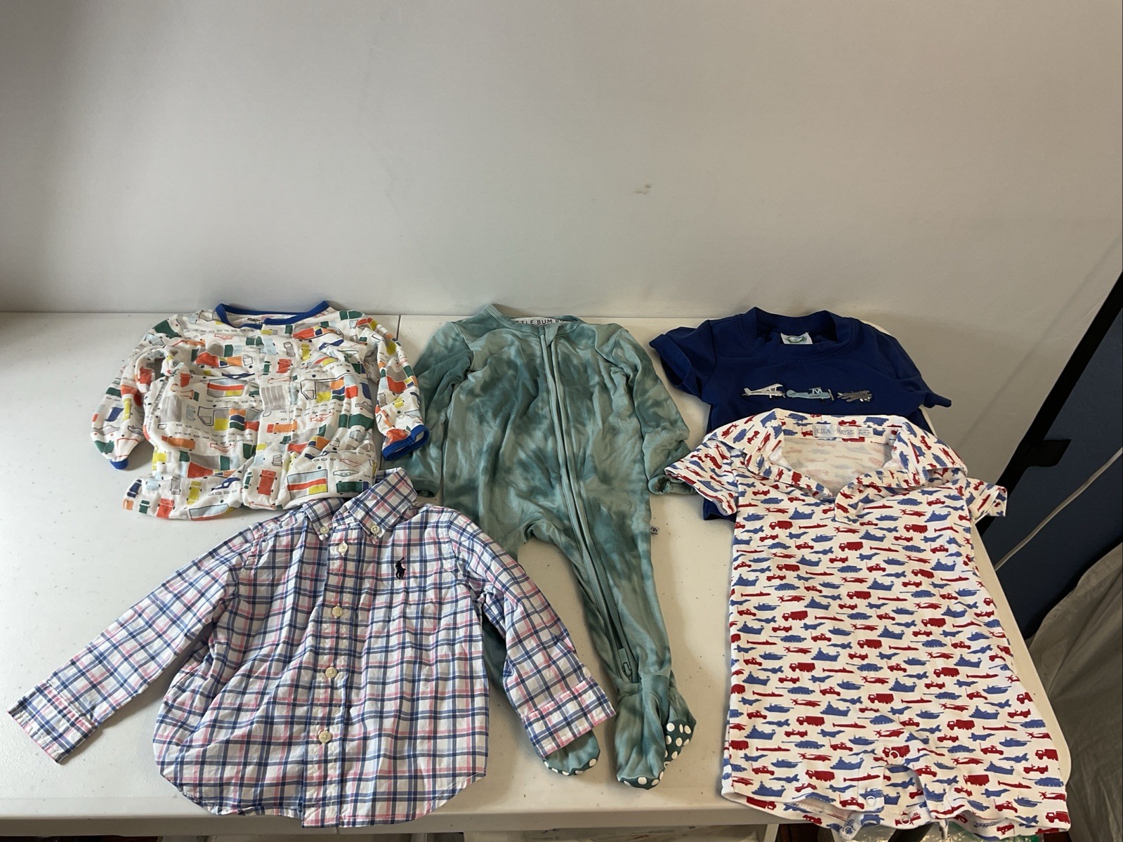 Baby Boy 6-9mos Boutique LOT 5PC magnetic me Bamboo, Ralph Lauren preppy