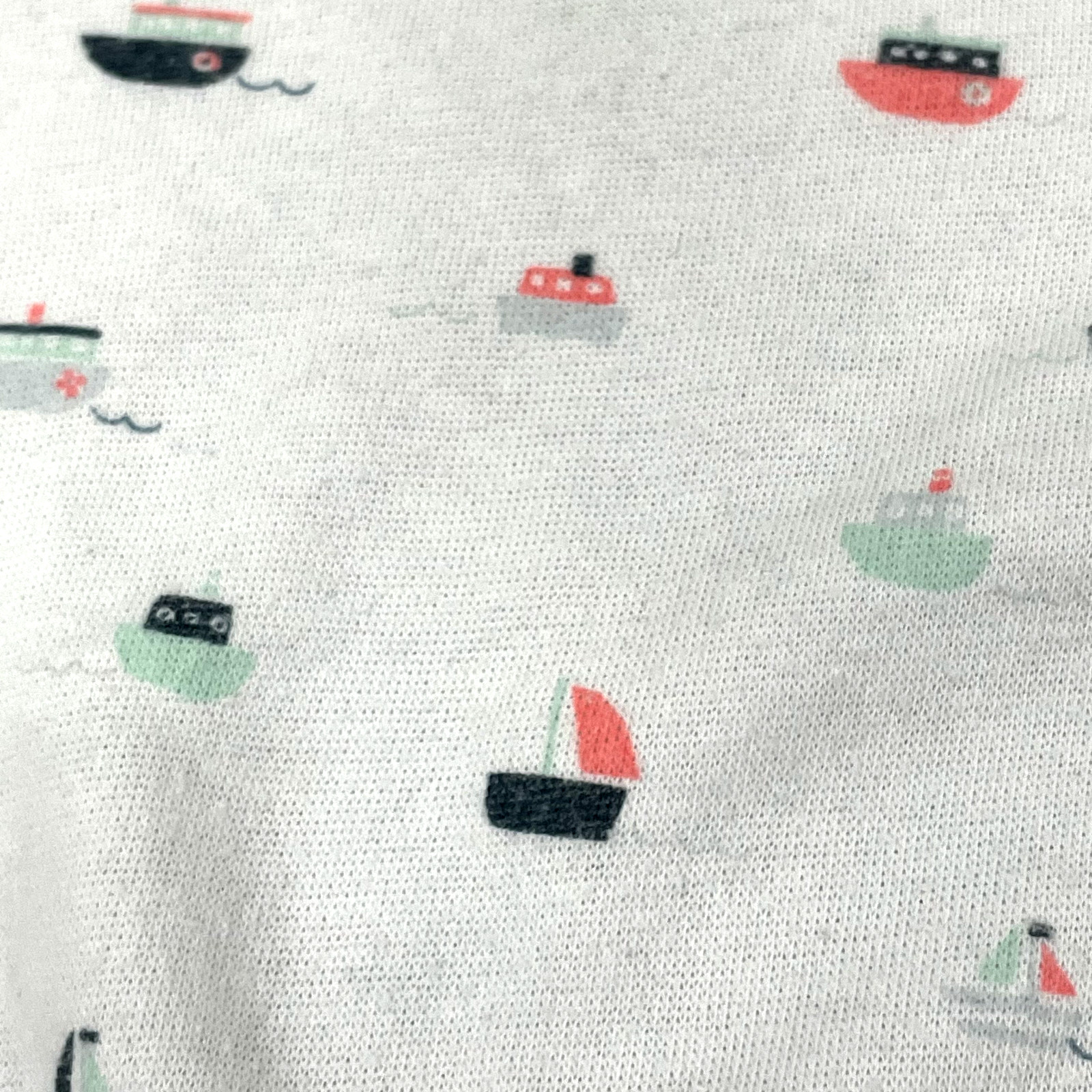 Lila & Jack Baby French Terry Pull Over Set Boat Print 3-6M & Short 6-9M