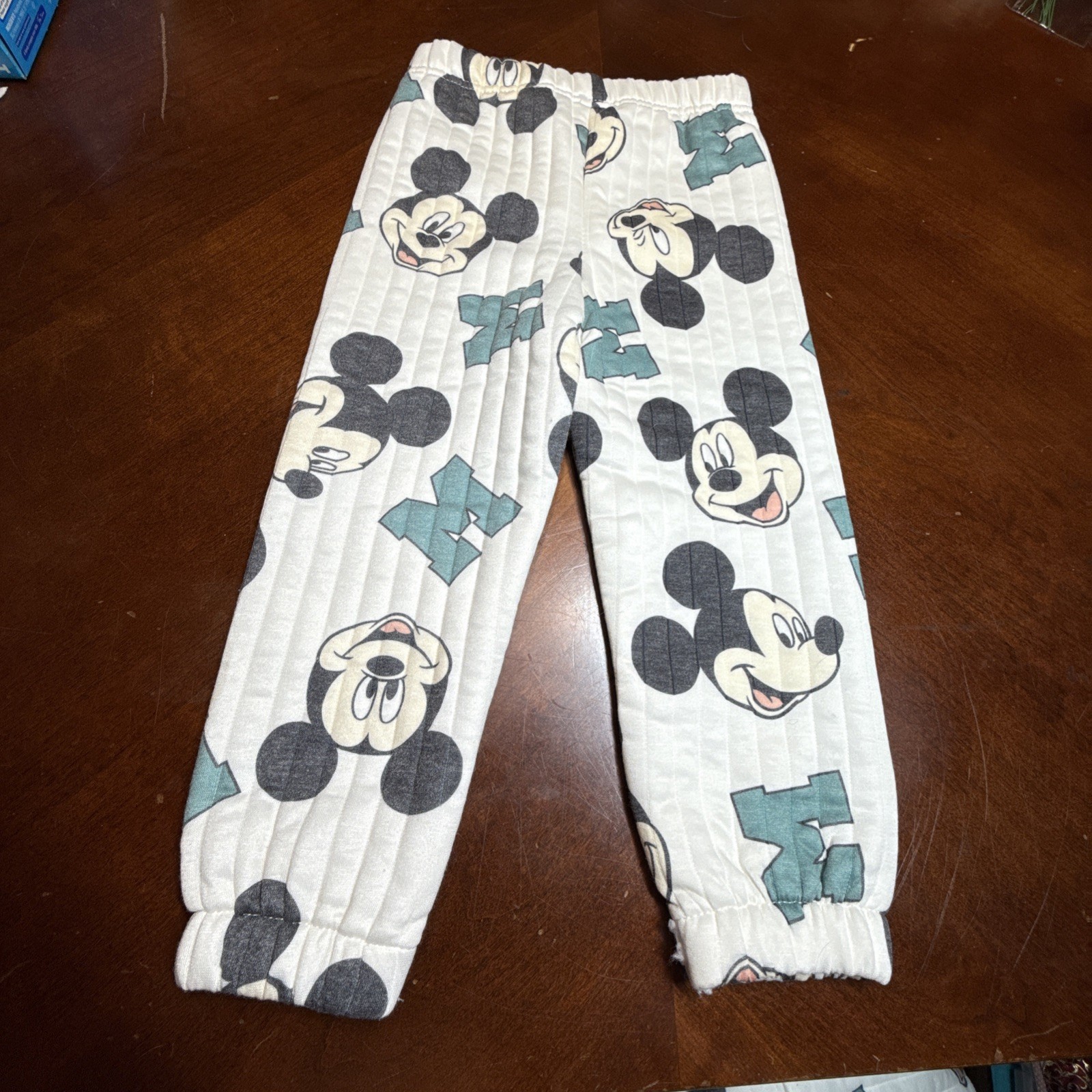 Disney Baby Boy Mickey Mouse Outfit 12 Mo Quilted Sweatsuit 2 PC Set Cute NWT