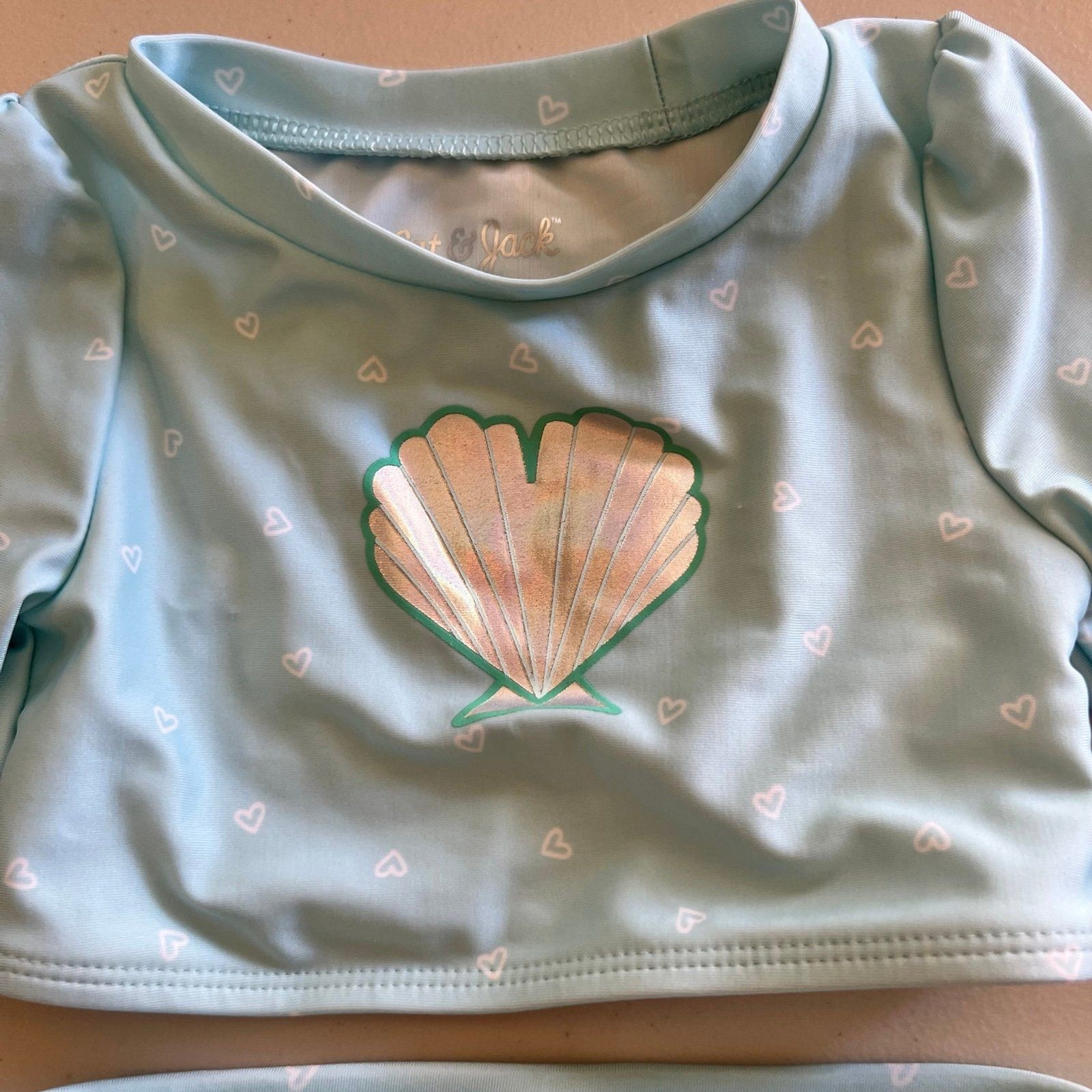 Cat & Jack 2 Piece Long Sleeve Swimsuit