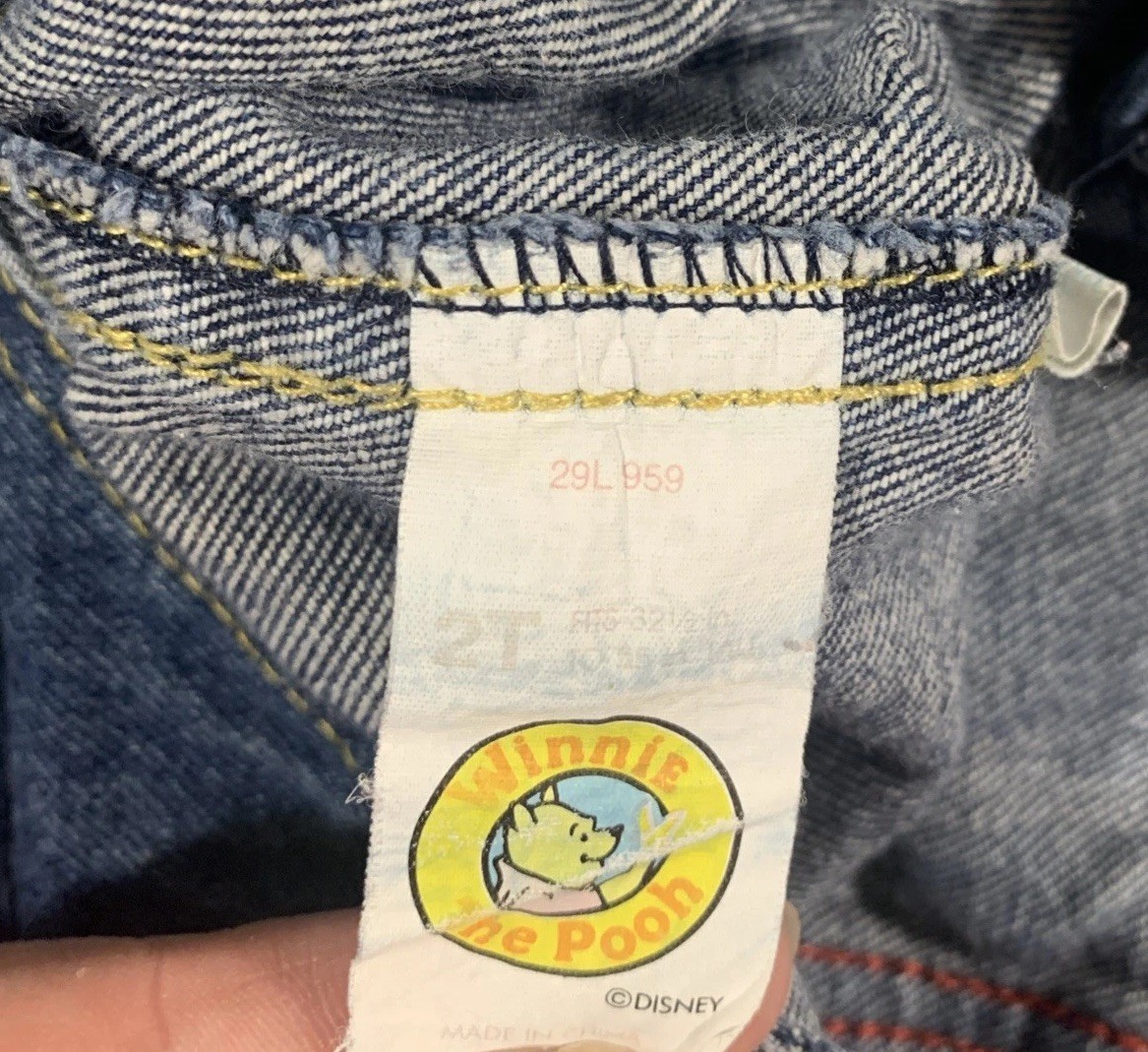 Disney for Sears VINTAGE Overalls 2T Winnie The Pooh toddler