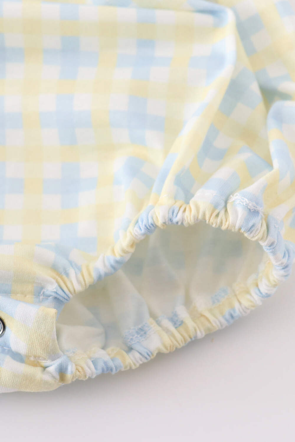 Boy’s Boutique Blue And Yellow Easter He Is Risen Applique Checkered Embroidered