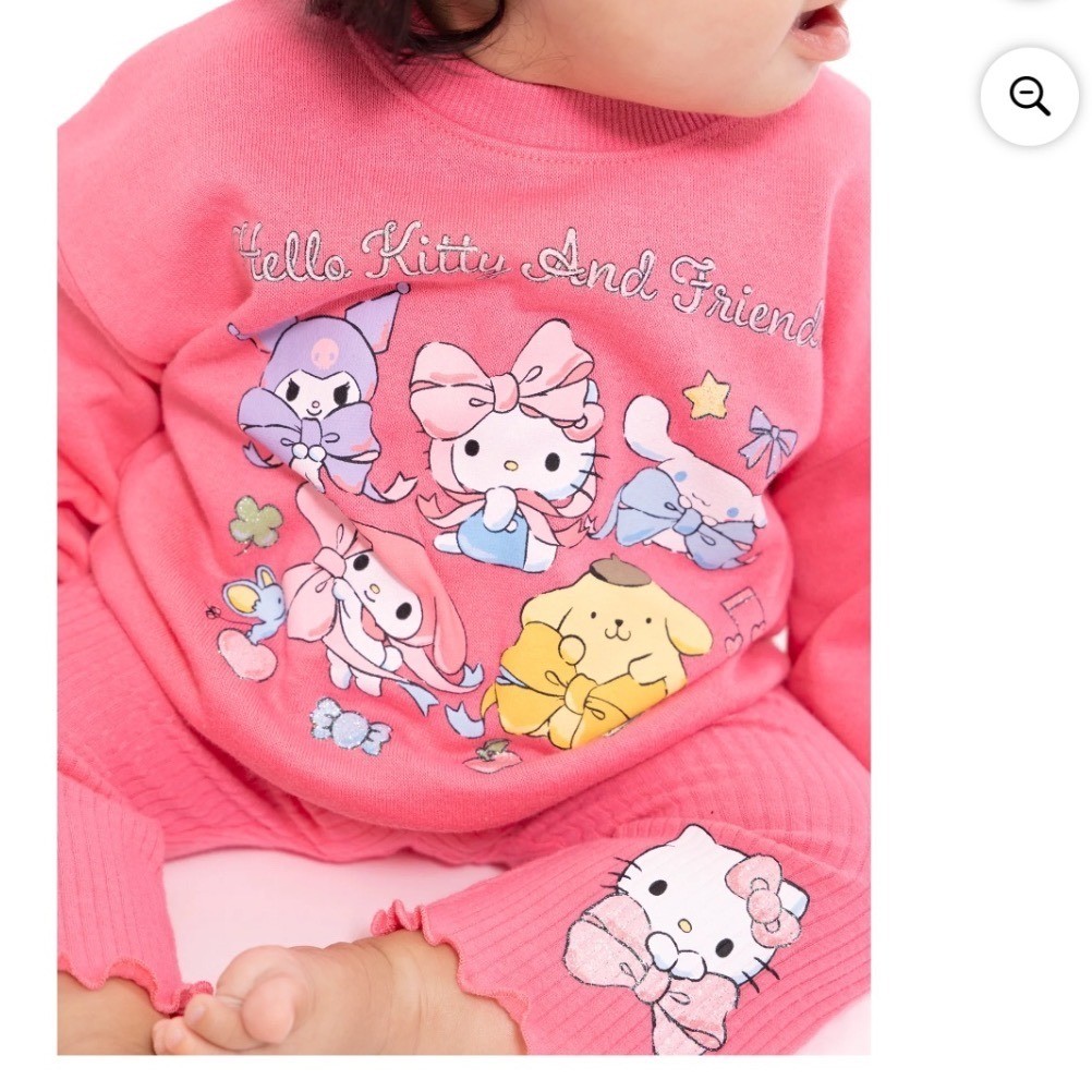 Sanrio Hello Kitty and Friends Sweatshirt and Ribbed Flare Leggings Set 6-9M NWT