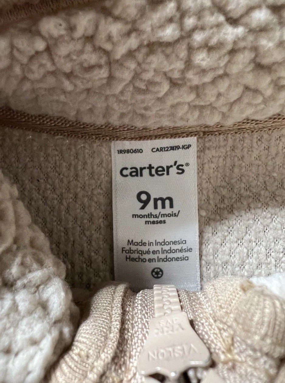H&M Carters Bundle Lot of 5 Boy Neutral Tops 9 months Basics Winter Fall Spring