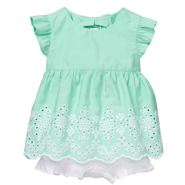 NWT Gymboree Dressed up Eyelet Swing Top Bloomer Short Set Easter 3-6-12-18