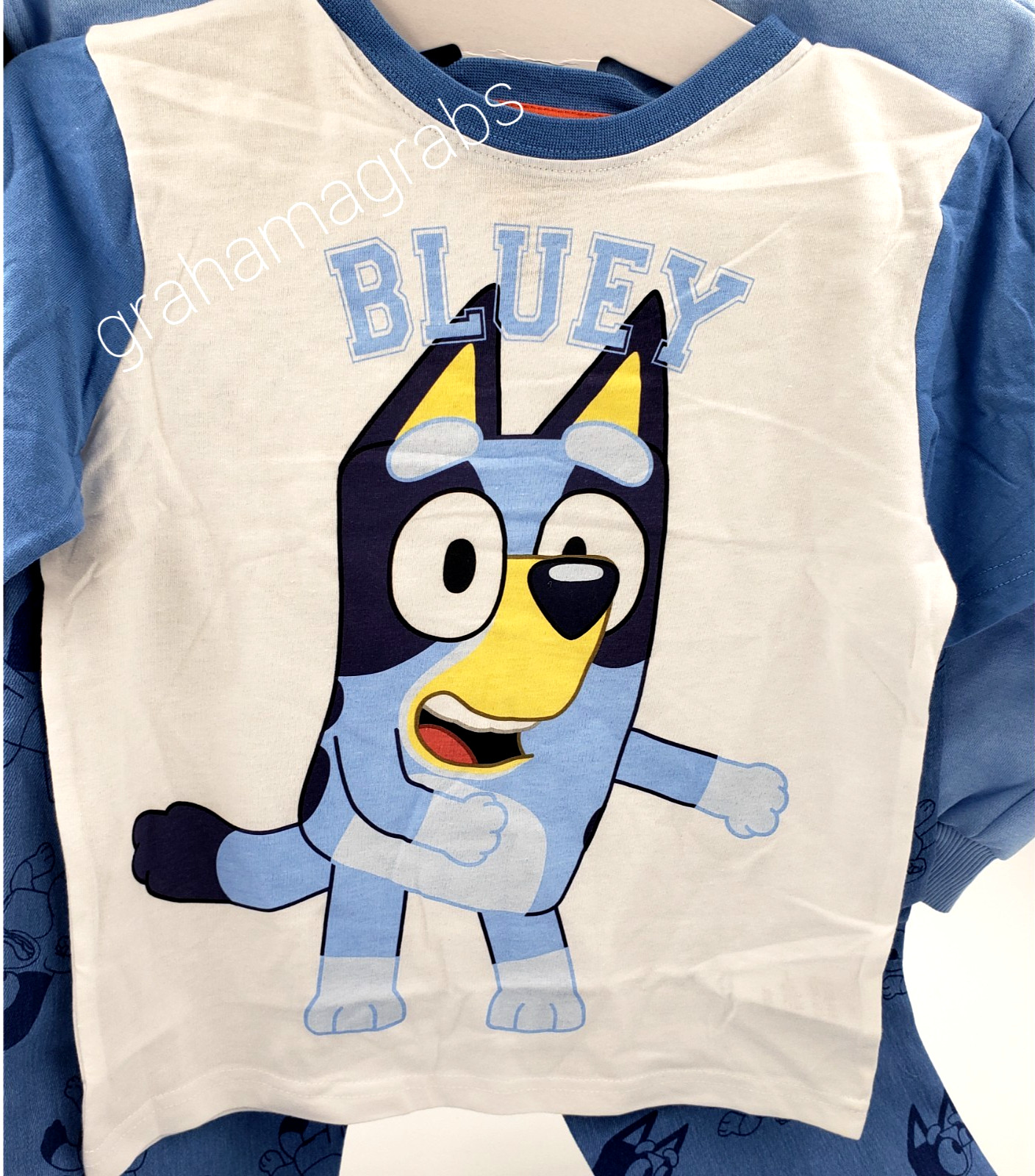 BLUEY KIDS CHARACTER 3-Piece DENIM SET jeans sweatshirt T-Shirt SIZE 5, 6, 7 NEW