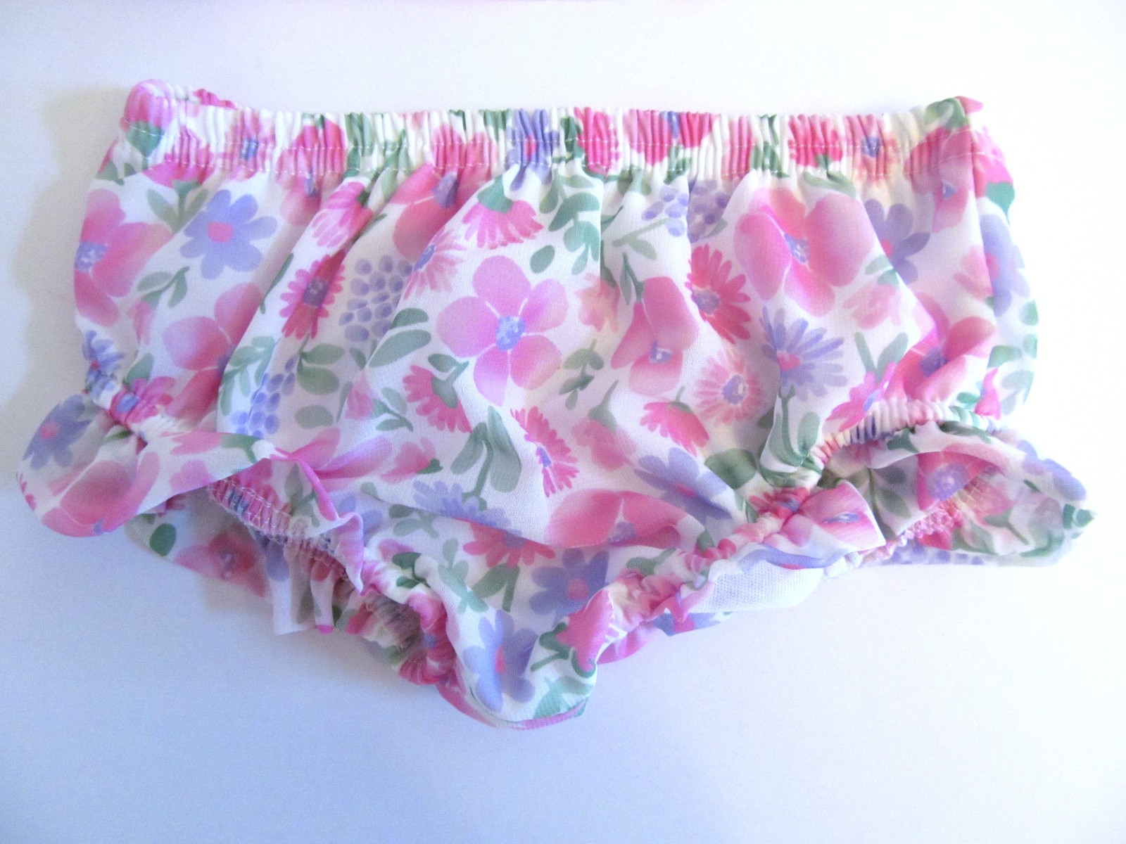 Baby Girl Pink Floral Georgette DRESS SET 6 Mo Bloomers HAIRBOW Spring Party