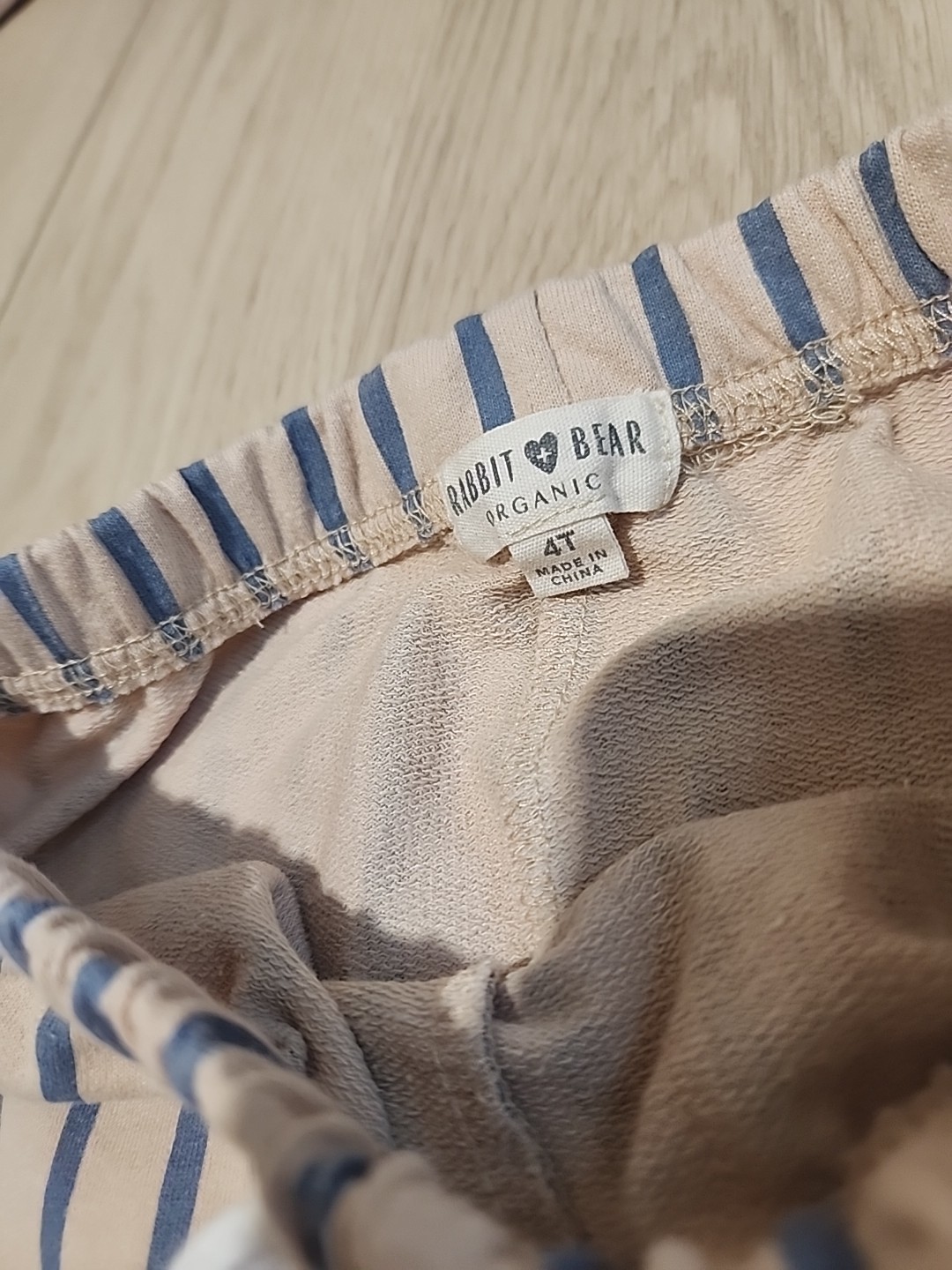 Toddler Unisex Rabbit Bear 2 Piece Organic Muslin Shirt Set With Pants Size 4t