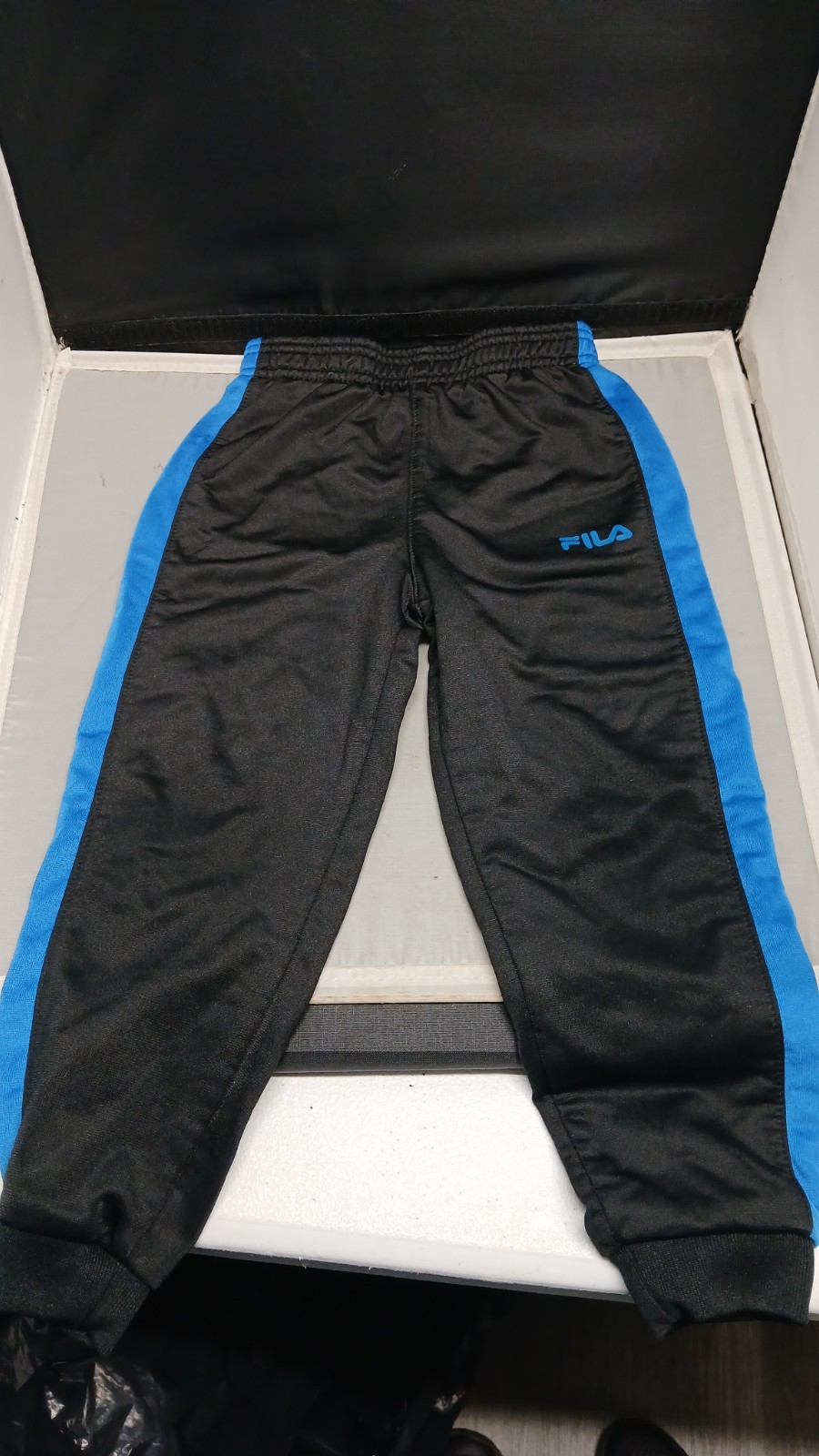 Fila Toddlers Boys Casual Trouser Pants Black Size 3T Stretchable Elastic Waist