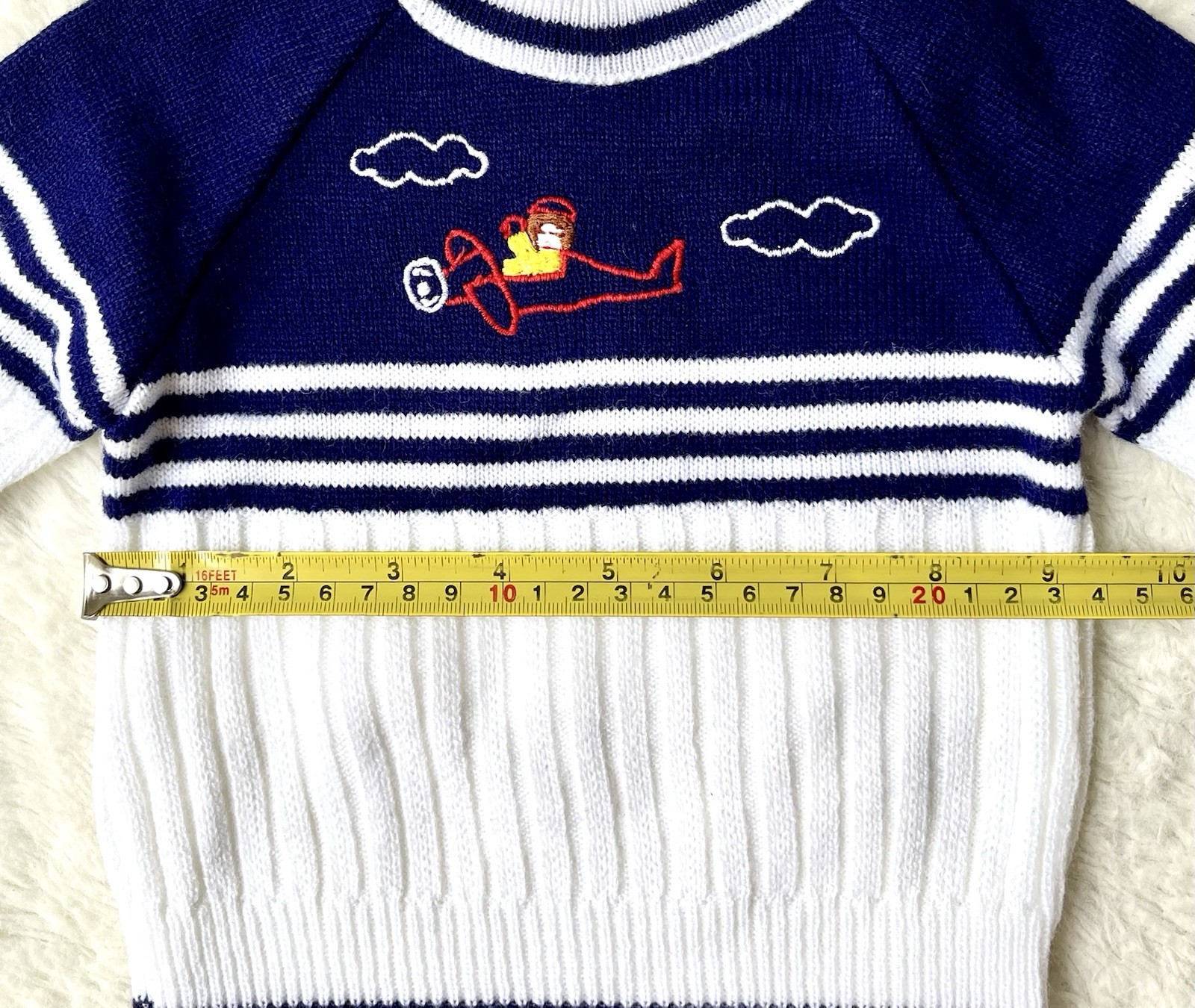 USA Vintage Health-tex Boys 12M Red Corduroy Overalls Romper Sweater Shirt 3 Set