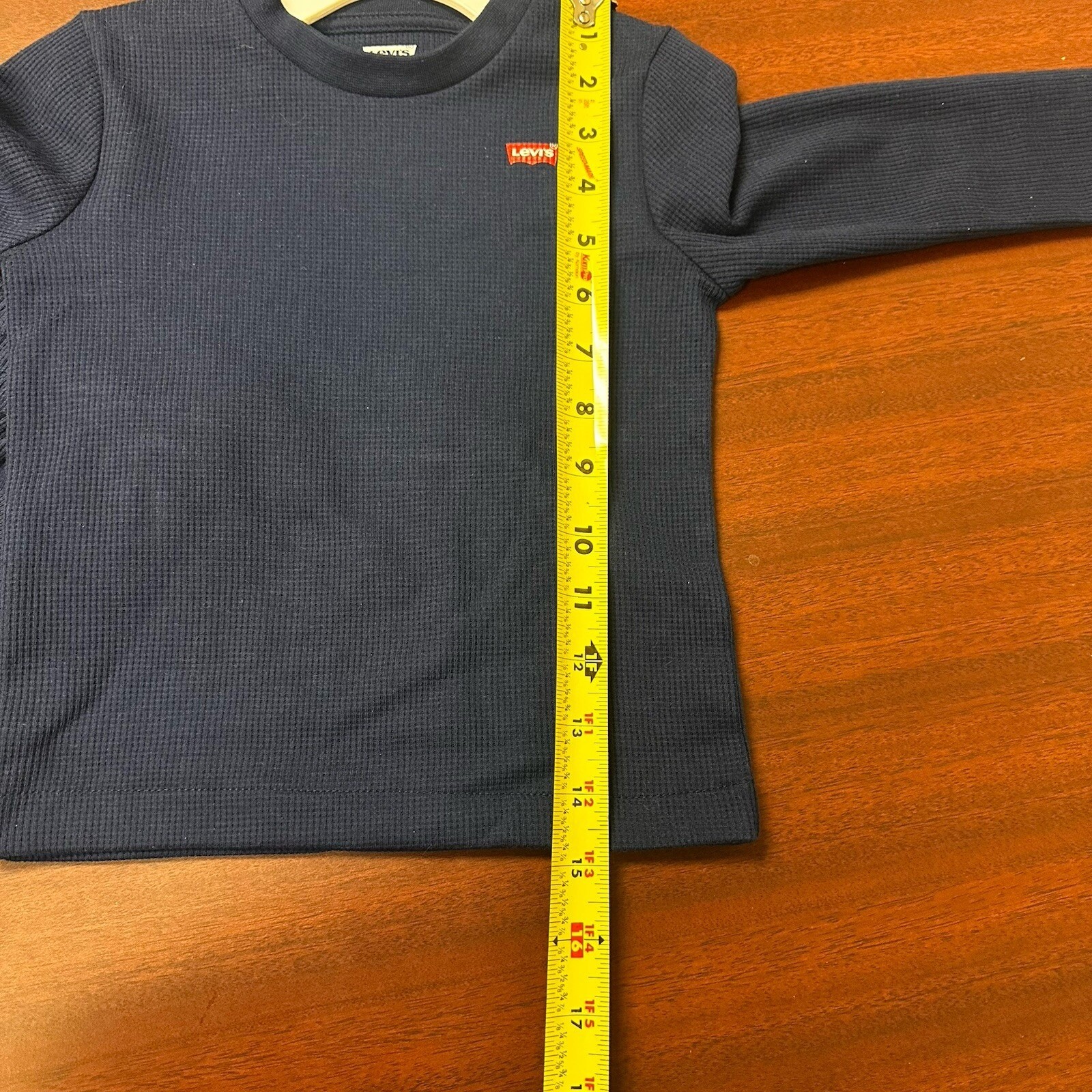 Levis 2 Piece Set Shirt Pants Toddler Size 3T Navy Blue Waffle Knit L/S NWT $40!