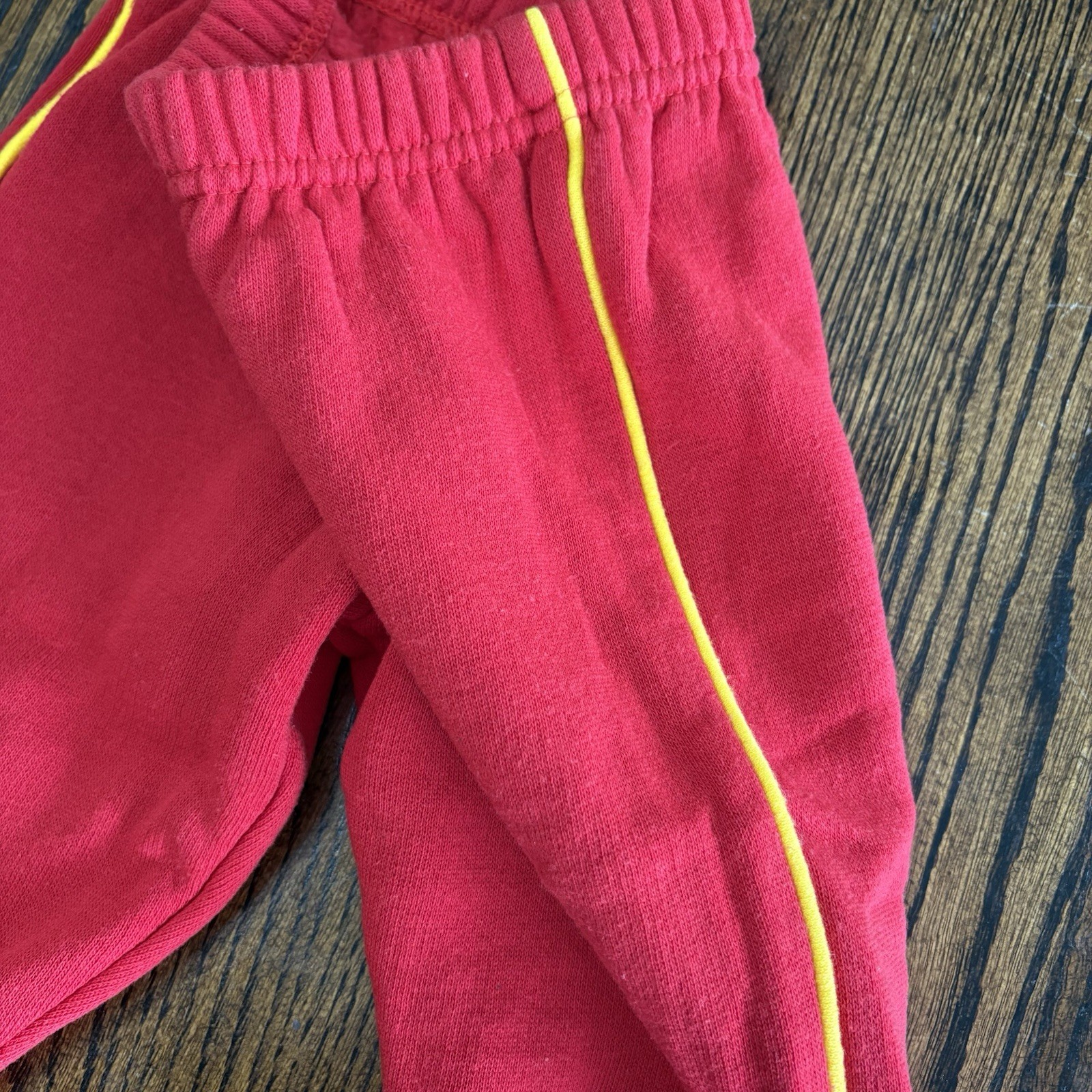 Vintage Joggles Two Piece Track Suit Size 6-9 Months Marching Band Red 80s 90s