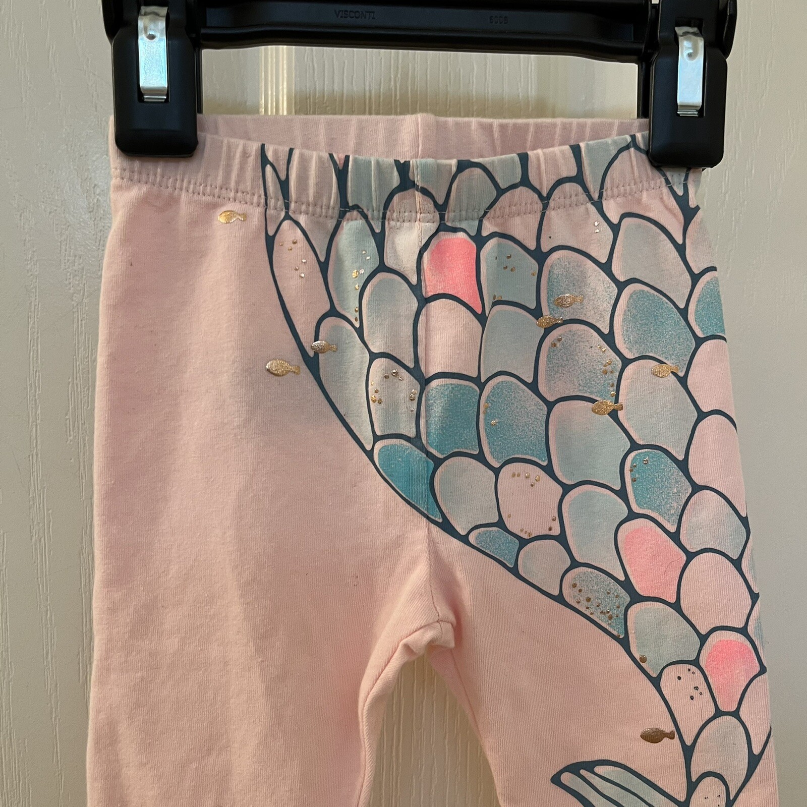 Baby Gap Mermaid Shell Pink 2-Piece Pants and Top Set Girls Size 3-6 Months