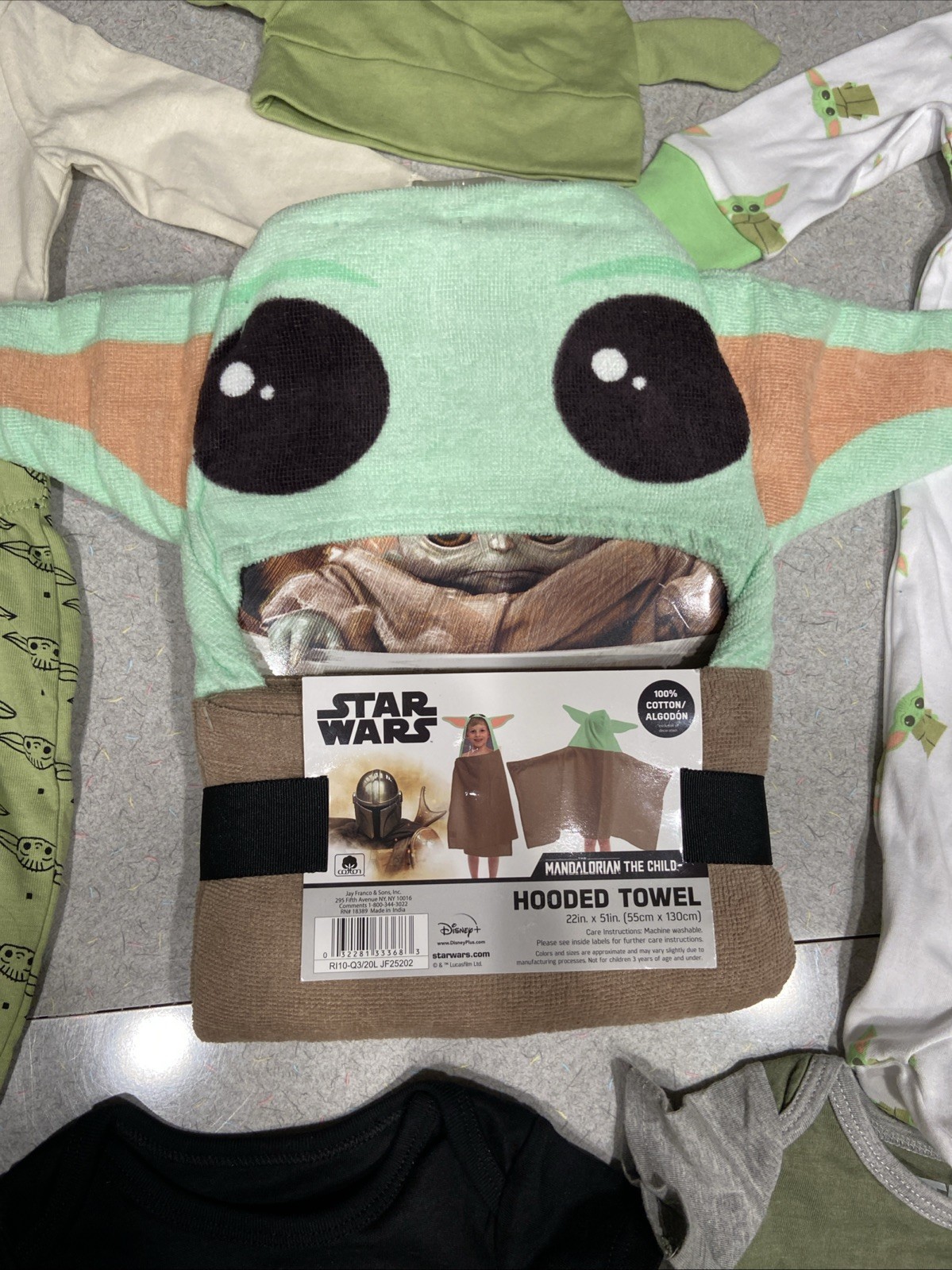 Yoda Newborn Rompers Lot Of 9 ~ One Piece Bodysuits Lot – Star Wars Yoda Towel