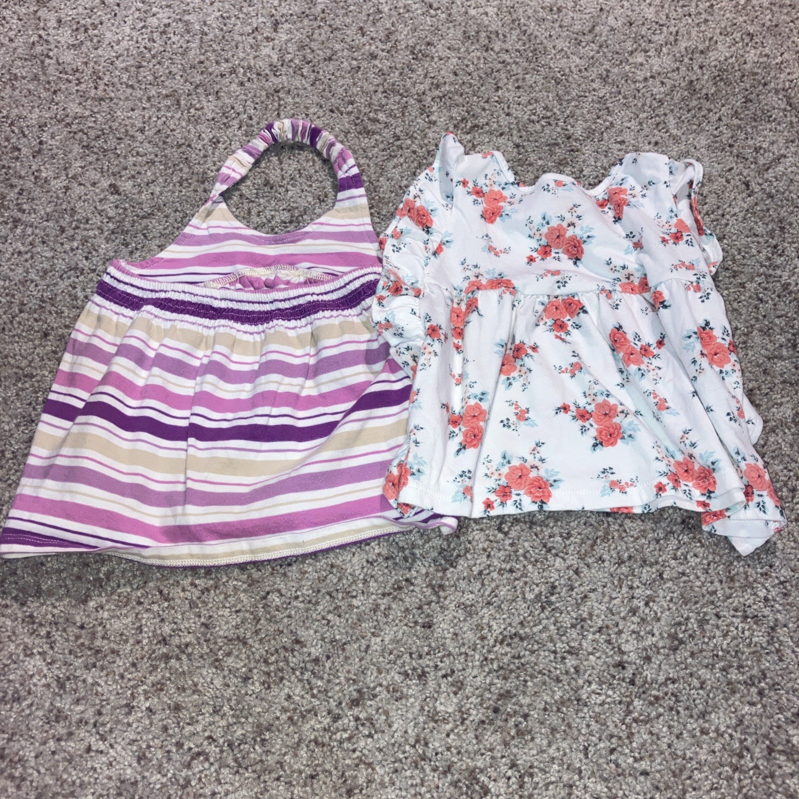 Girls 18-24 months lot – onepieces, shirts, pants. multi color/pattern. 10 piece