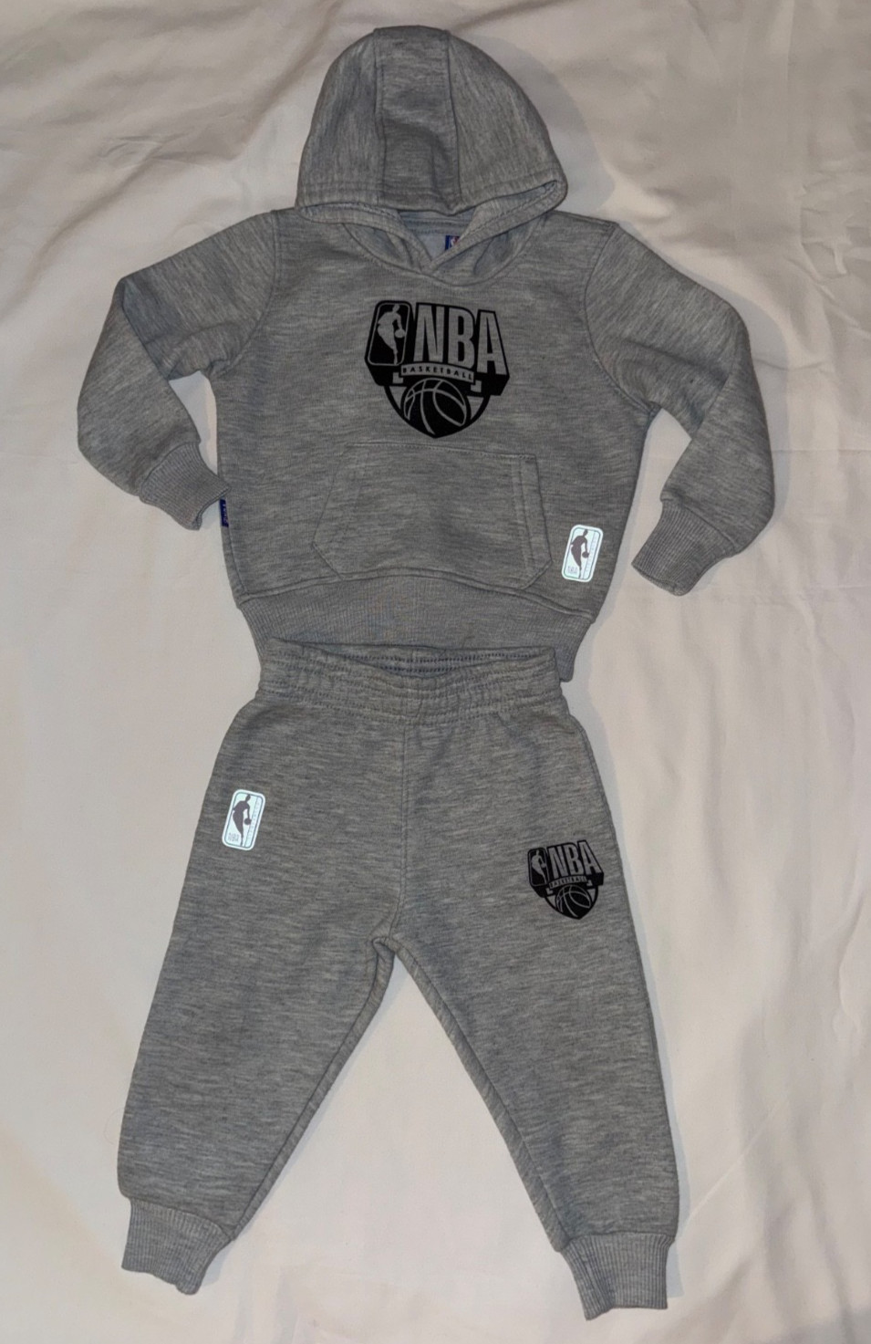 NBA gray baby sweatsuit matching set Size 12 months