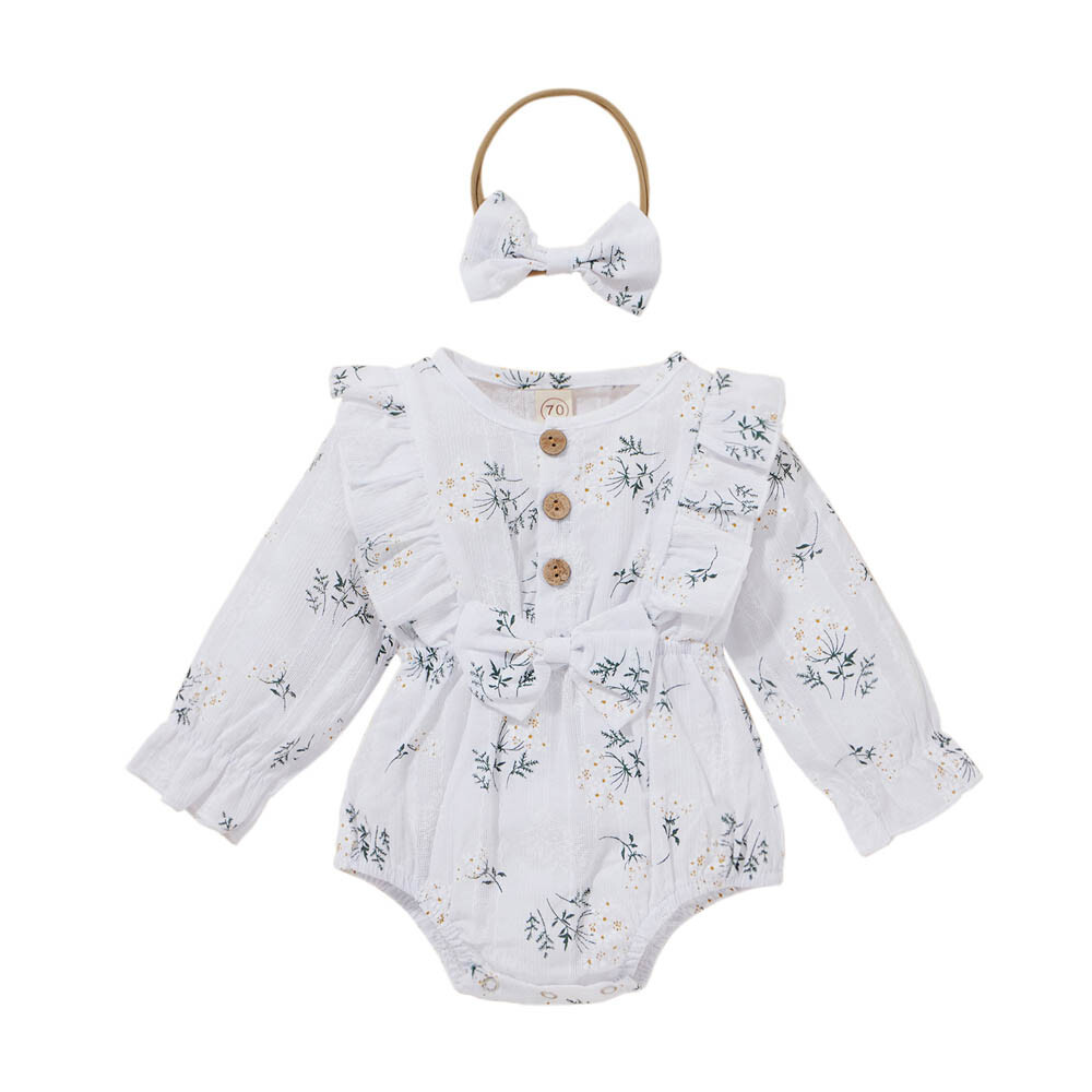 Kids Baby Girls Ruffle T-Shirt Romper Set Infant Summer Party Clothes Outfits
