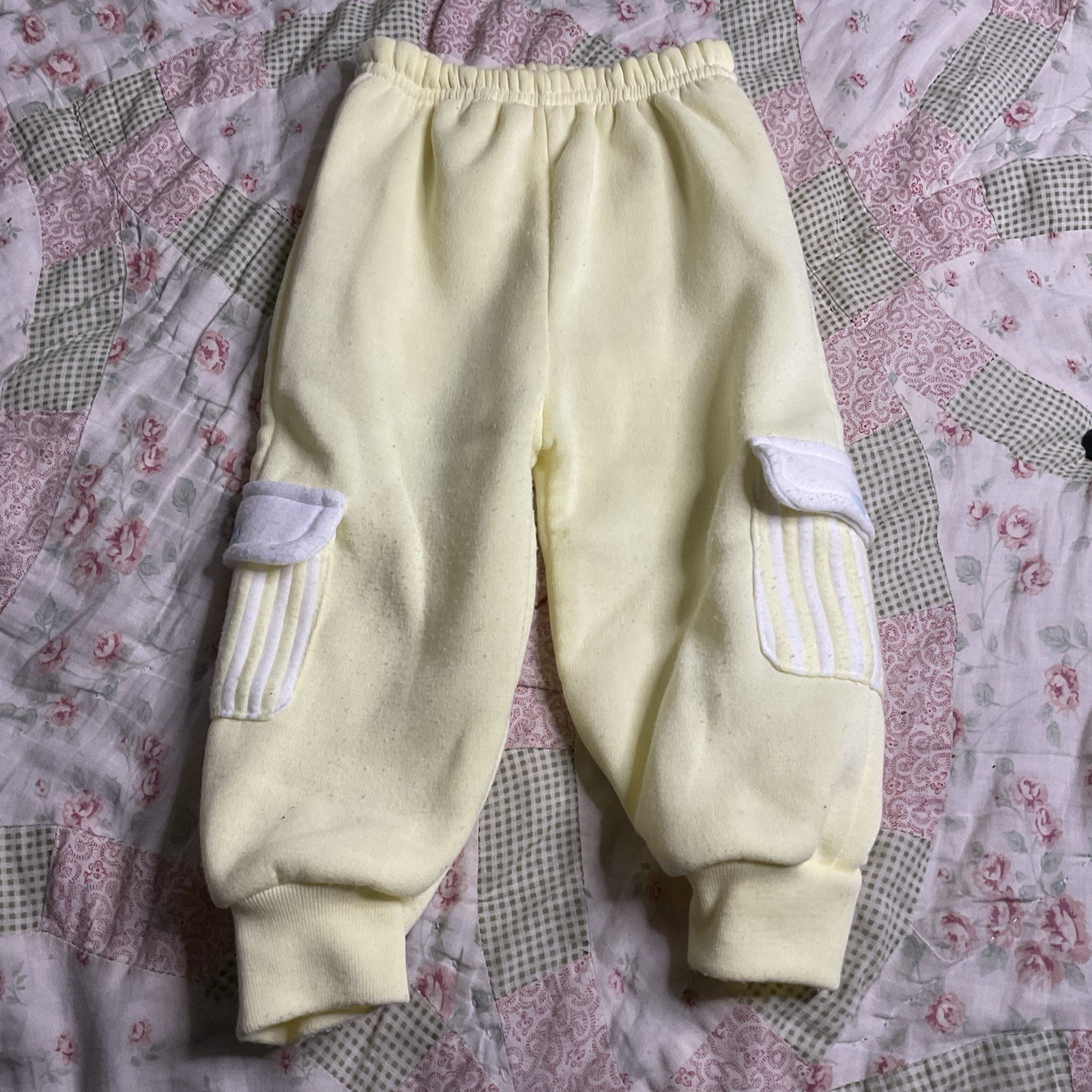 80s LIGHTNING BUG girls toddler vintage 2pc matching set 24mo “GO!” teddy