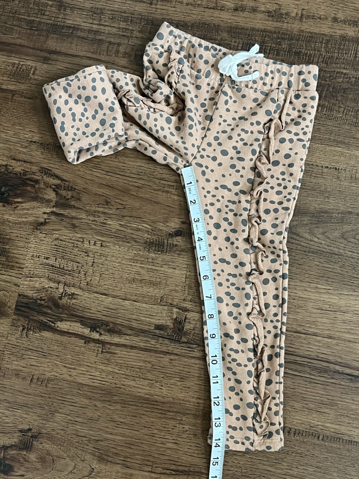 Grayson Mini Girls Ruffled Sweatshirt & Legging Set ‘Cheetah Print’ (size 4T)