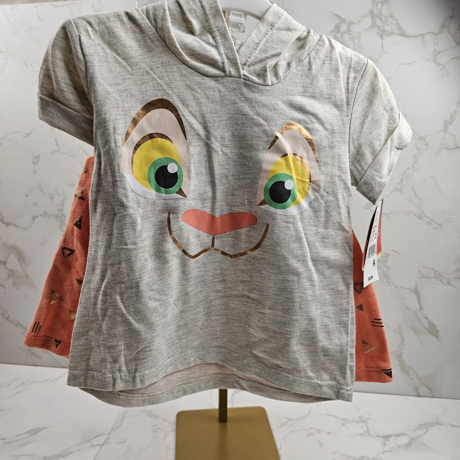 Disney The Lion King Toddler Girls Two-Piece Skirt Set with Hood Size 2T NEW
