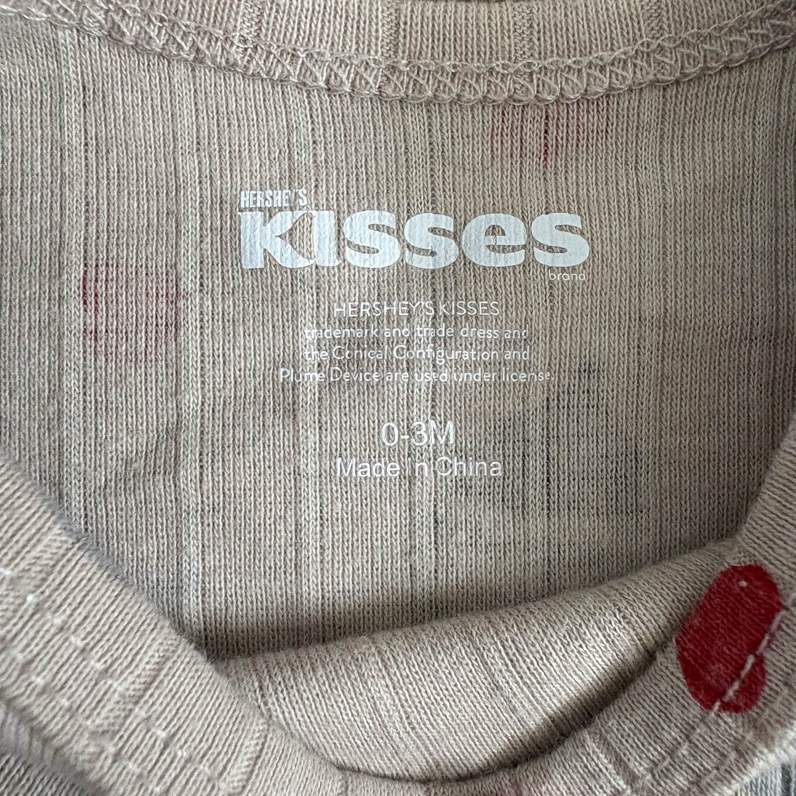 Hershey’s Kisses Baby 0-3M 2pc Ribbed Knit Bodysuit & Pants Set