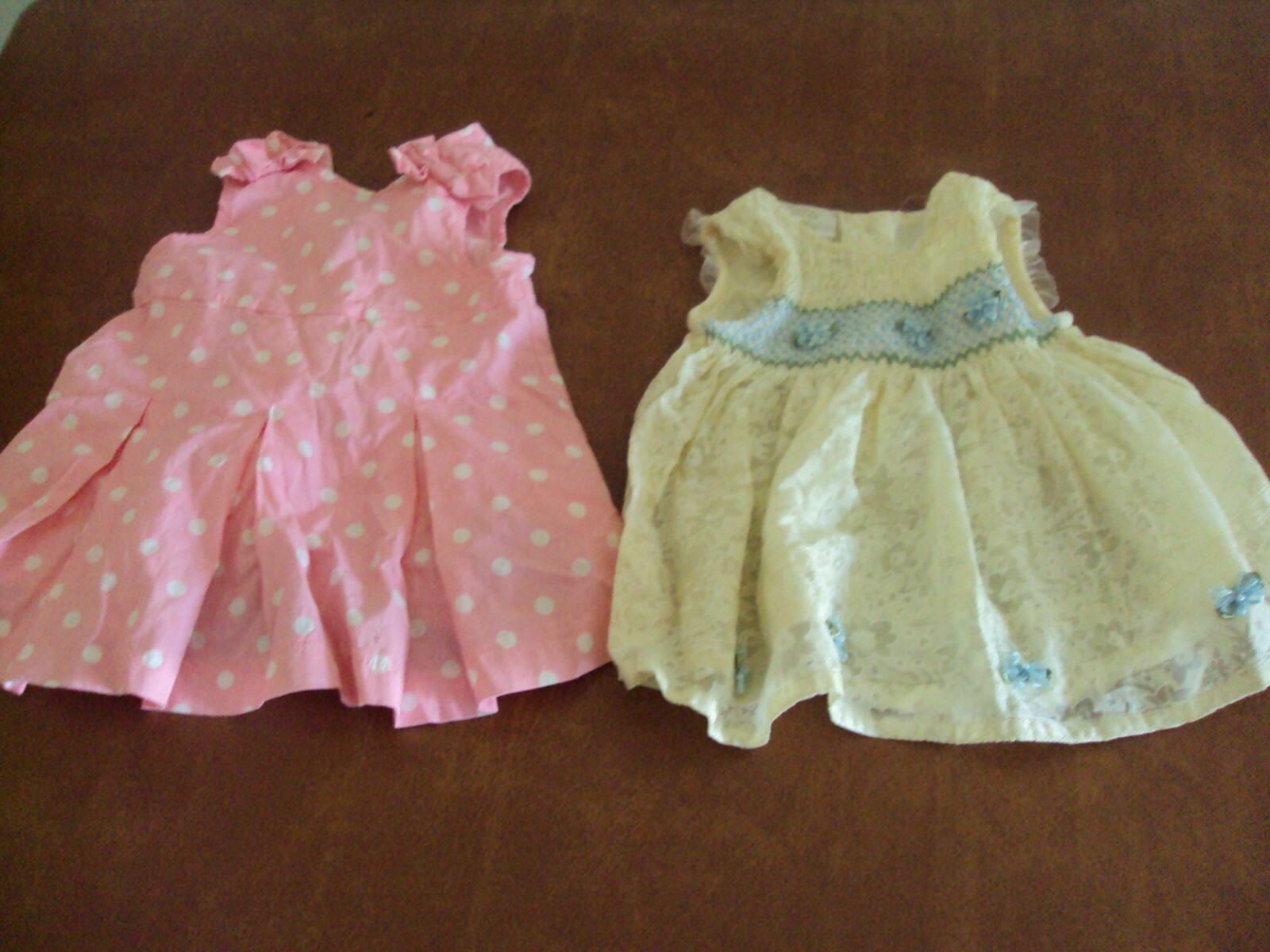 Lot of 2 Baby Girls Summer Dresses Size 0-3 Months Little Bitty, Children’s Pl