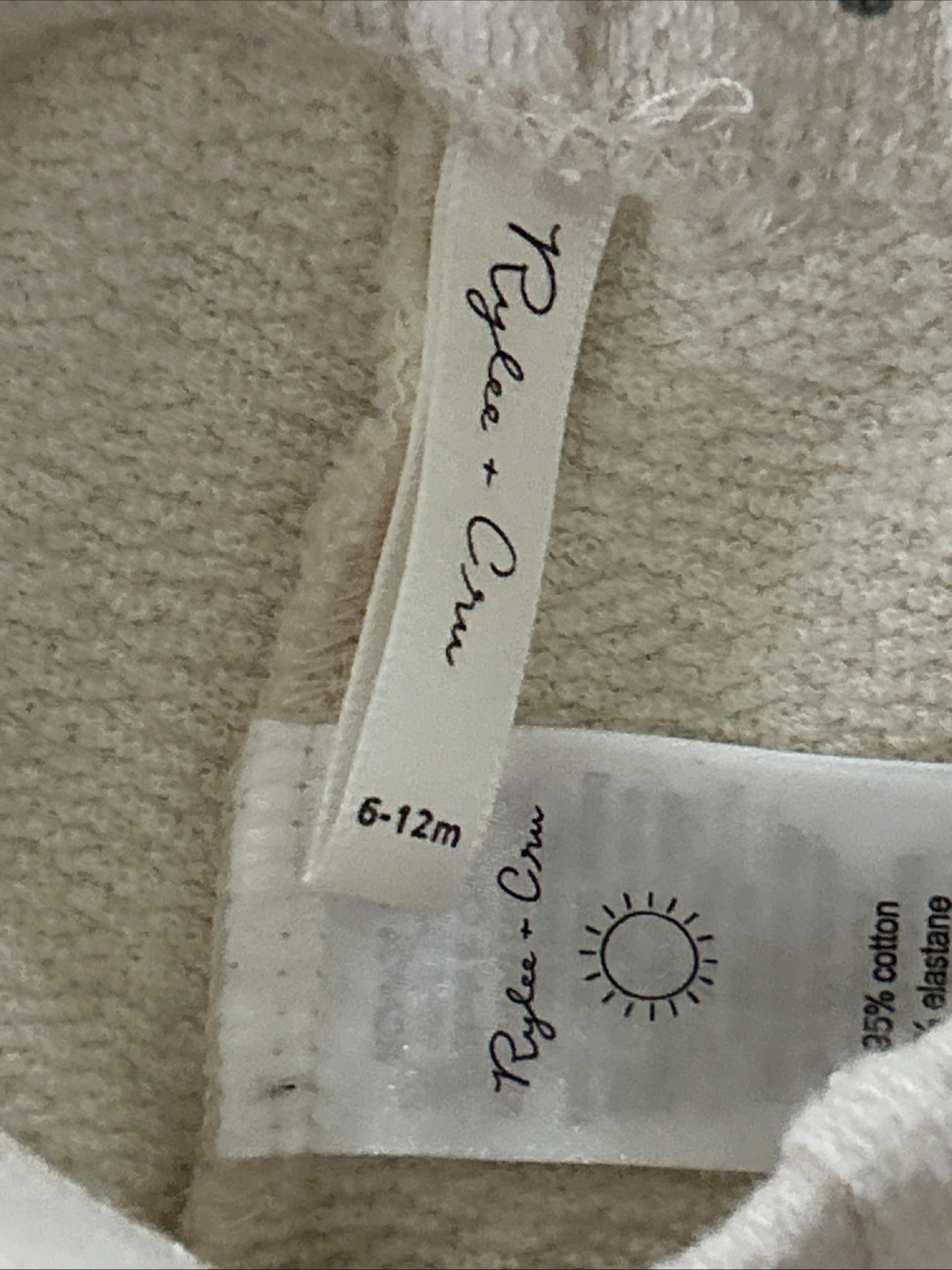 Rylee + Cru Cotton Textured 6-12 Months Outfit Set Top Pants