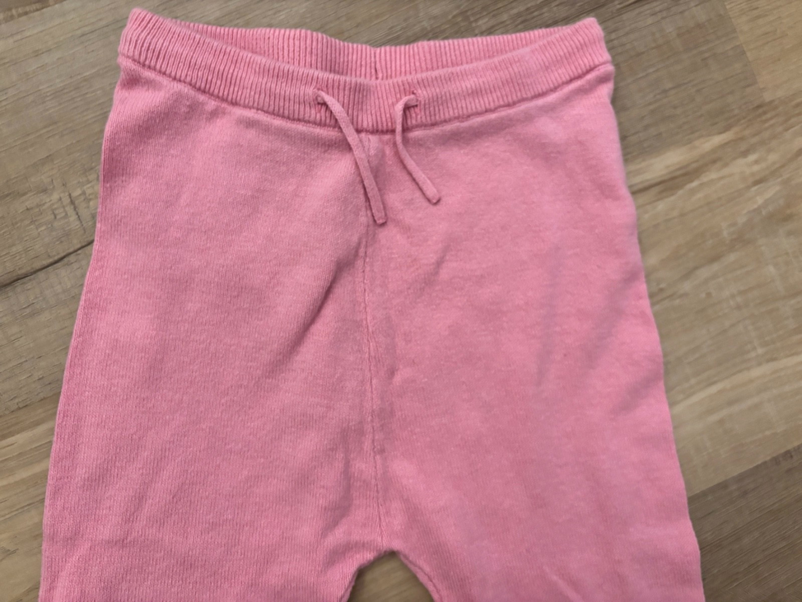 H&M 2 Piece Knit Set Pink 4T Kids Toddler Ribbed Sweater Drawstring Jogger Pants