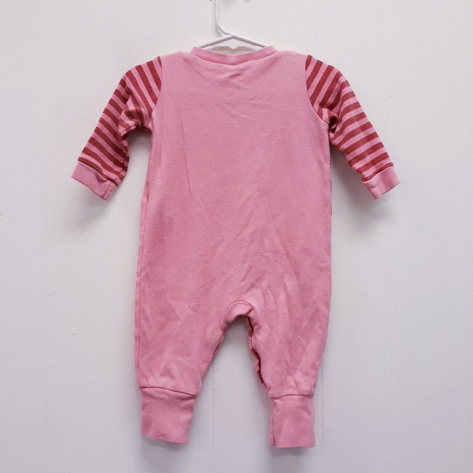 Baby starters Baby Girl’s Long Sleeve Bodysuits, pink Striped Sz 6-9 month