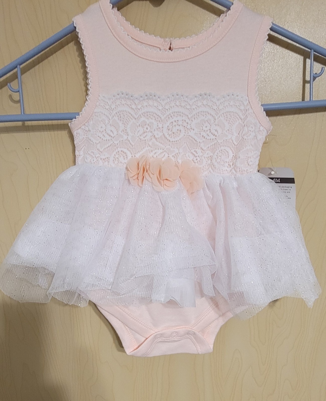 Baby Starters 1 Outfit Baby Girl Size 6 Month Pink Bodysuit & Tutu