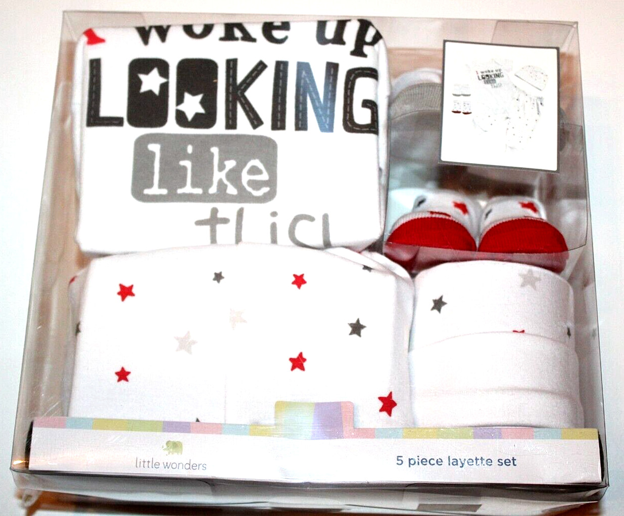 Little Wonders Catch a Cloud White 5-Pc Layette Set