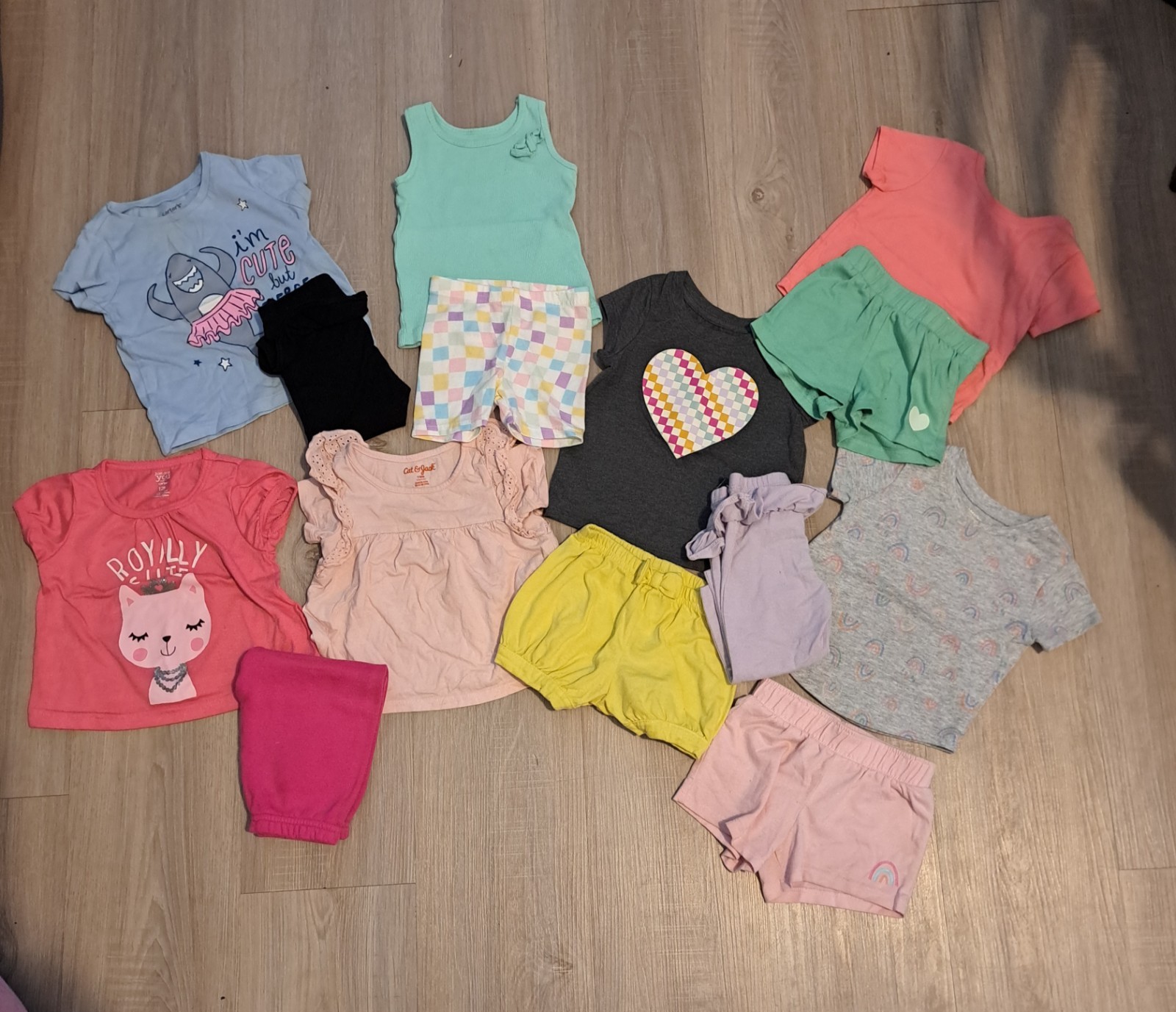 14 Piece Mix & Match Girl’s Outfit Sets 12 Months