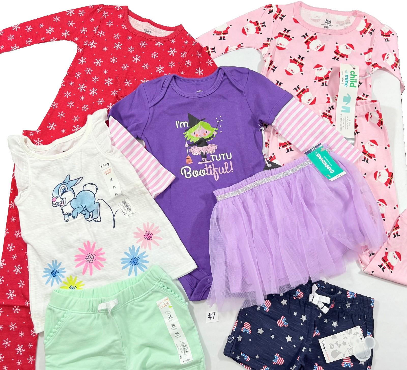 BABY GIRL CLOTHING LOT SIZE 24 MONTHS / NWT / 9 PIECES/ LOT #7