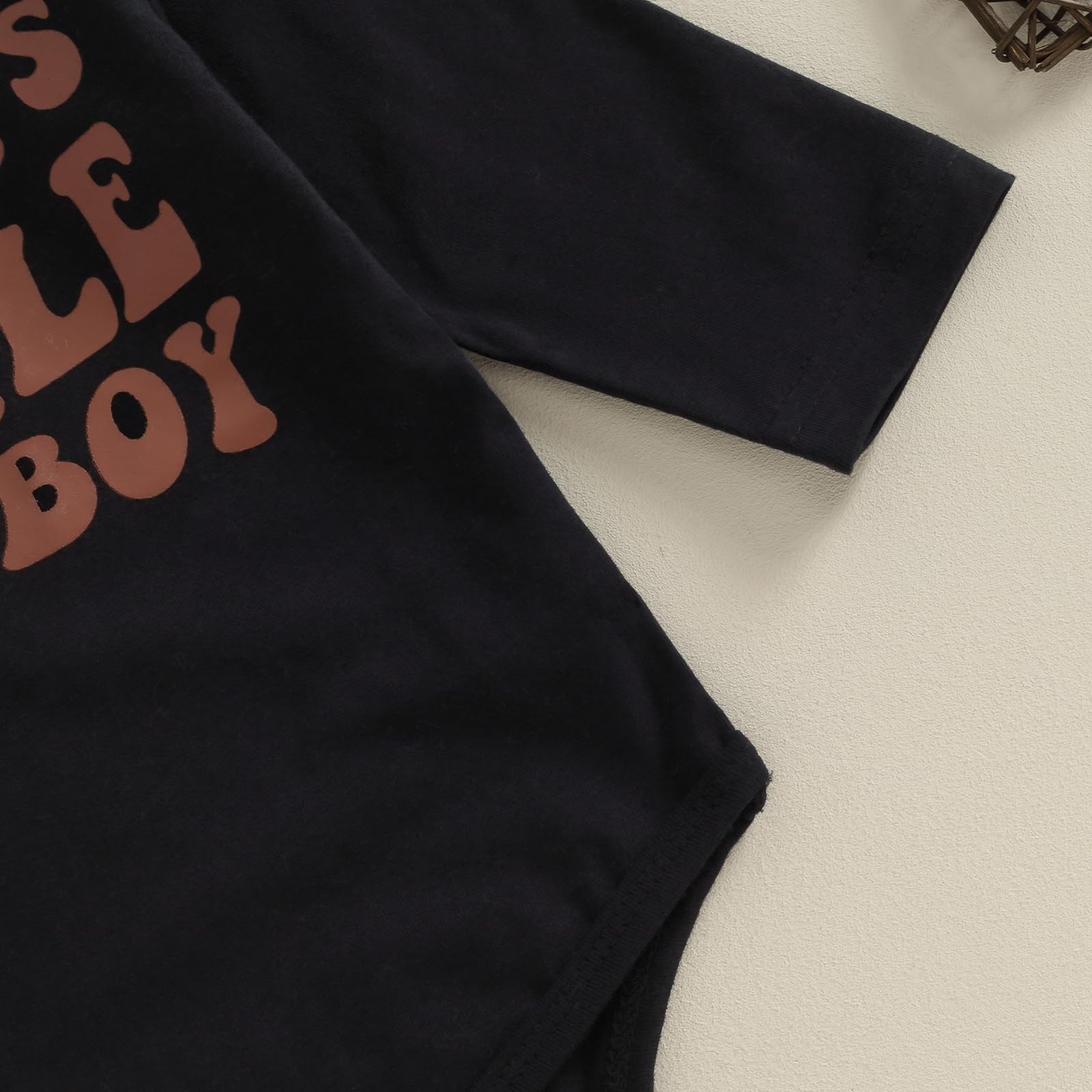 Baby Boy Cowboy Outfit Newborn Western Country Boy Clothes Cow Print Letter B…