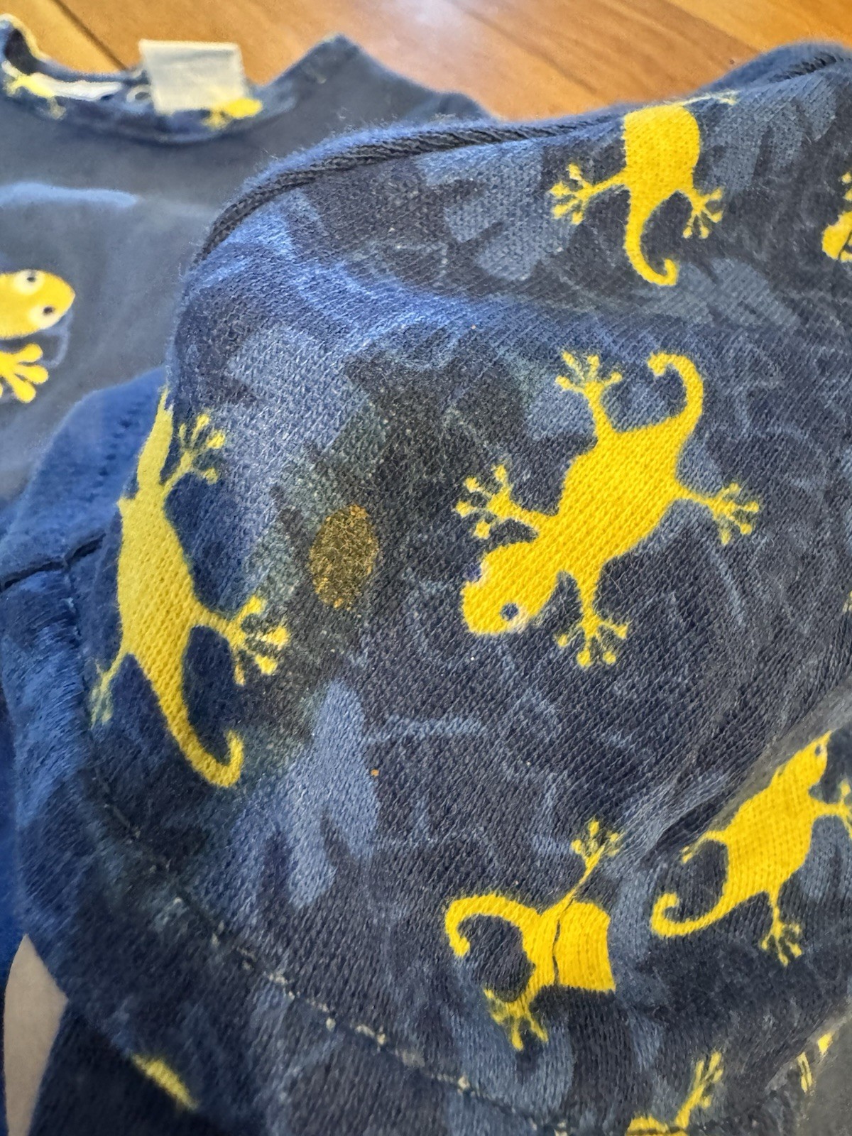 Vintage Basic Editions Baby Boy Lizard Romper Hat Set Blue NWT 12M Embroidered