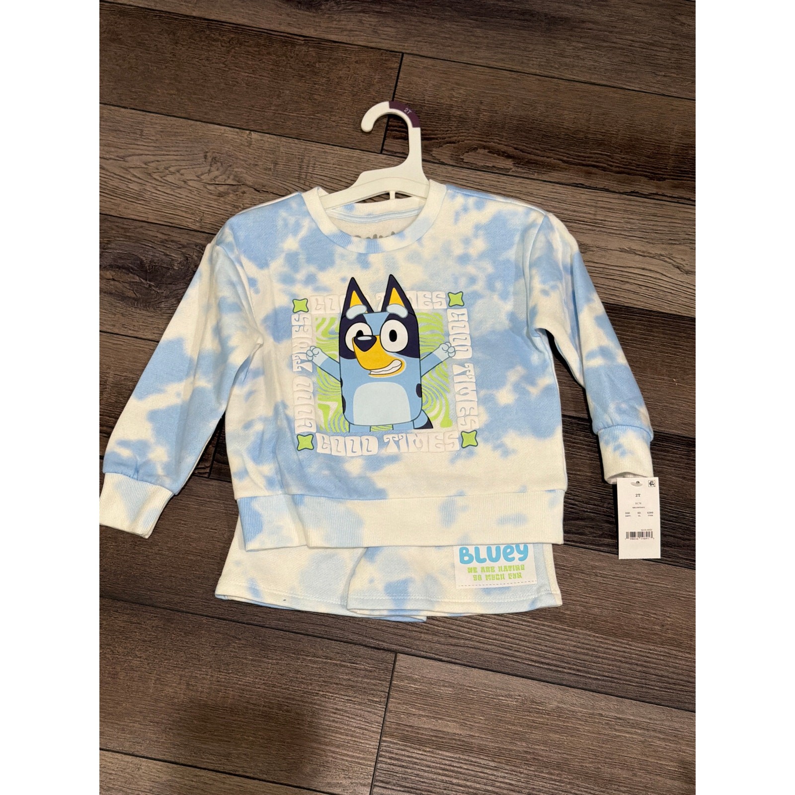 Bluey Good Times 2 Piece Outfit Set Size 2T NWT