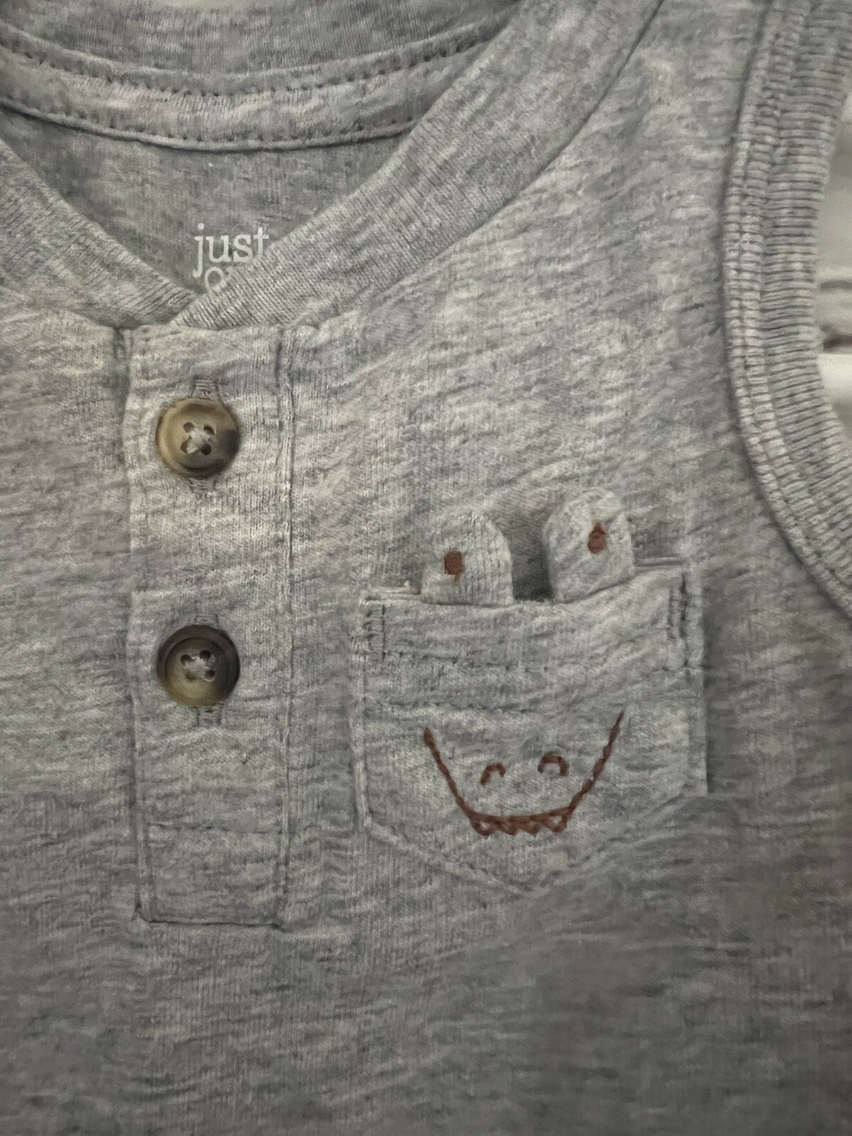 Carter’s Just One You Two Piece Set Gray Tank/Joggers EUC Baby Size Newborn