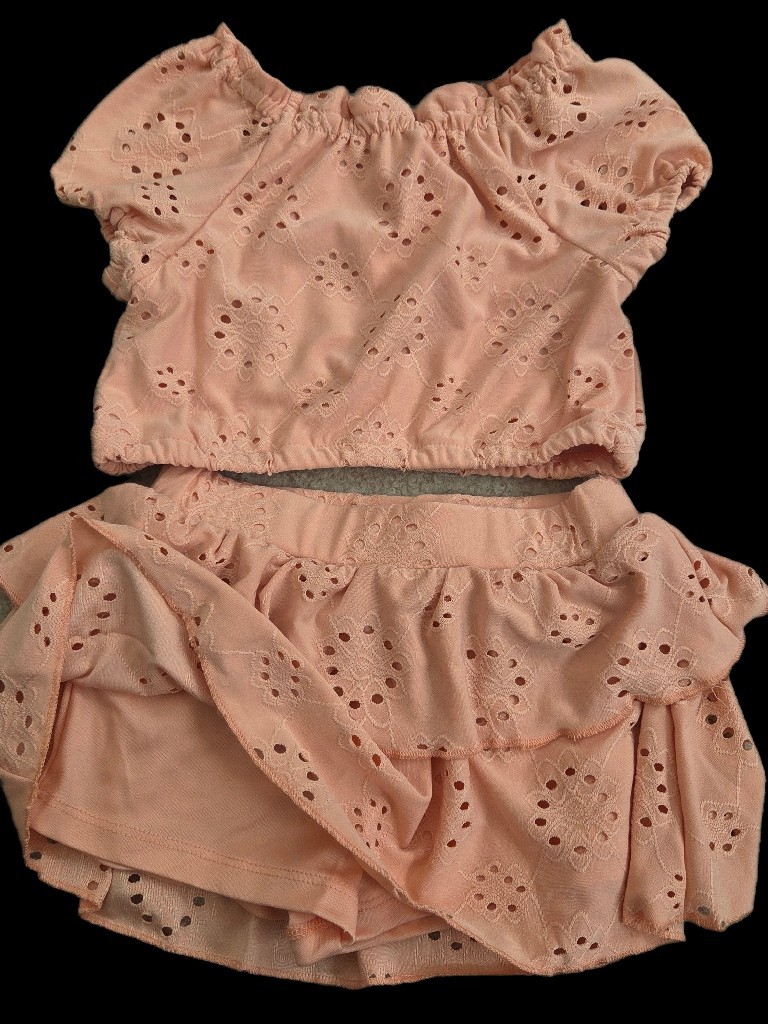 Lucky Penny 3pc Lace Outfit Including Matching Headband Girls 2T