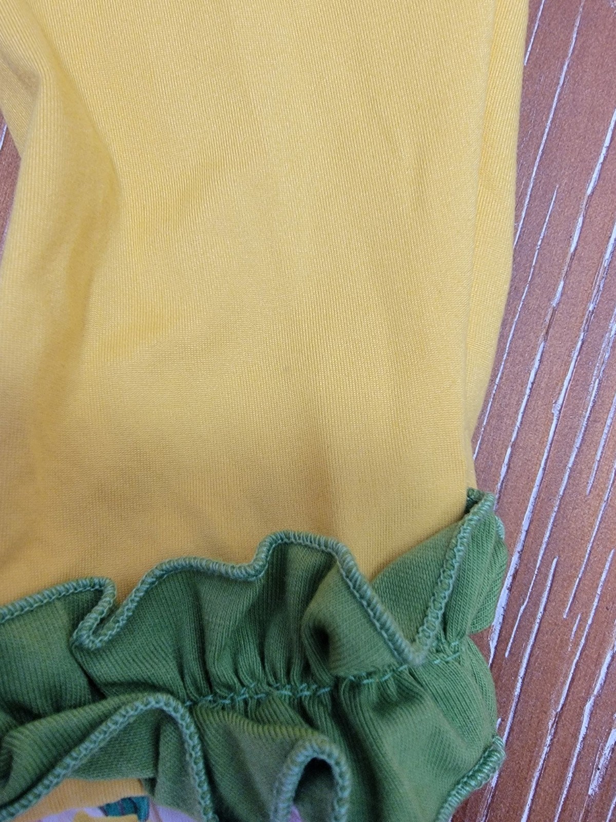 Little Jo Lemon Toddler Girls 2T Yellow Ruffle Leggings & Fruit Print Tunic Set