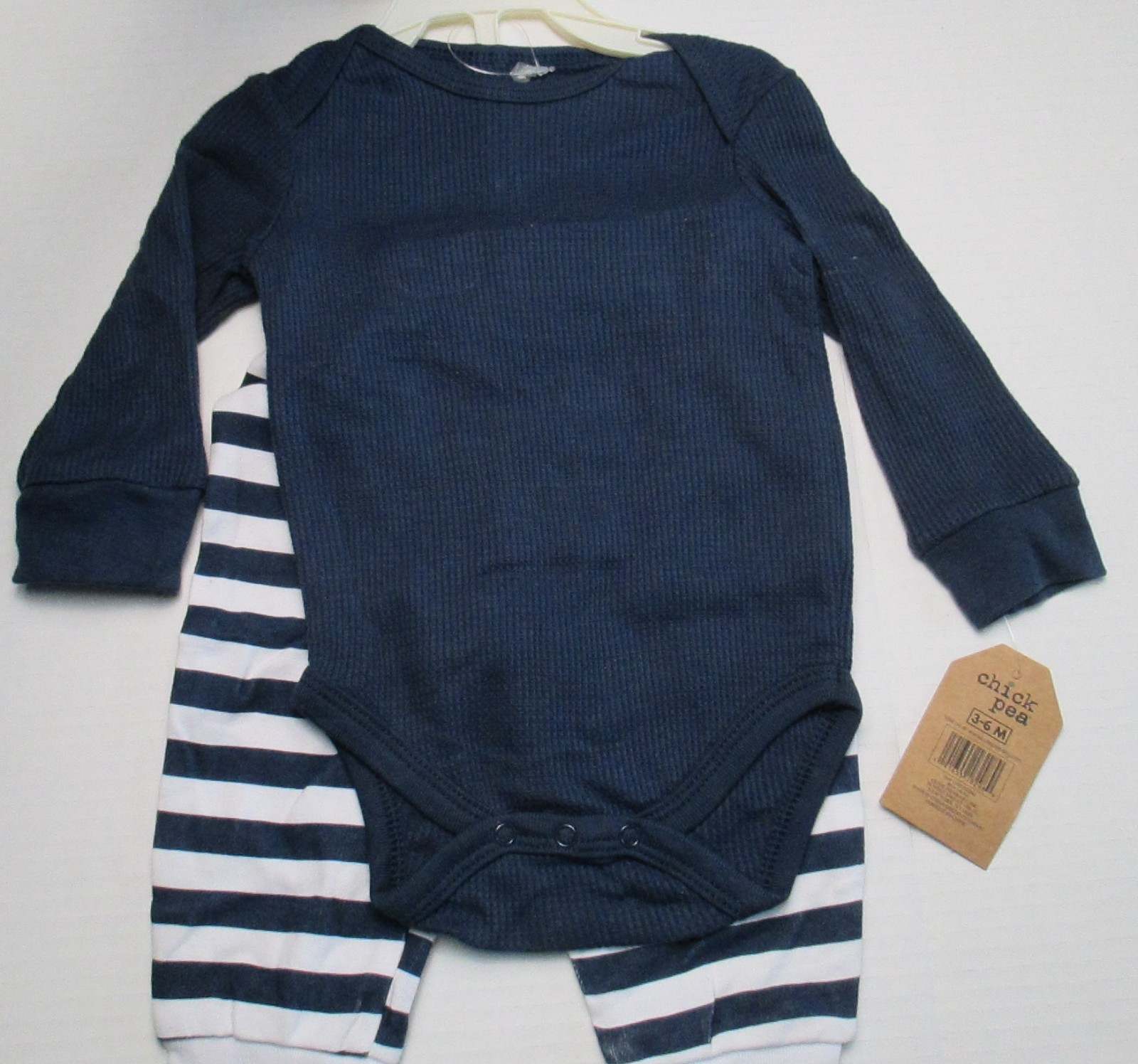 New Infant Baby Boys 3-6 Months Chick Pea 3 Piece Outfit Shirt Pants Hat