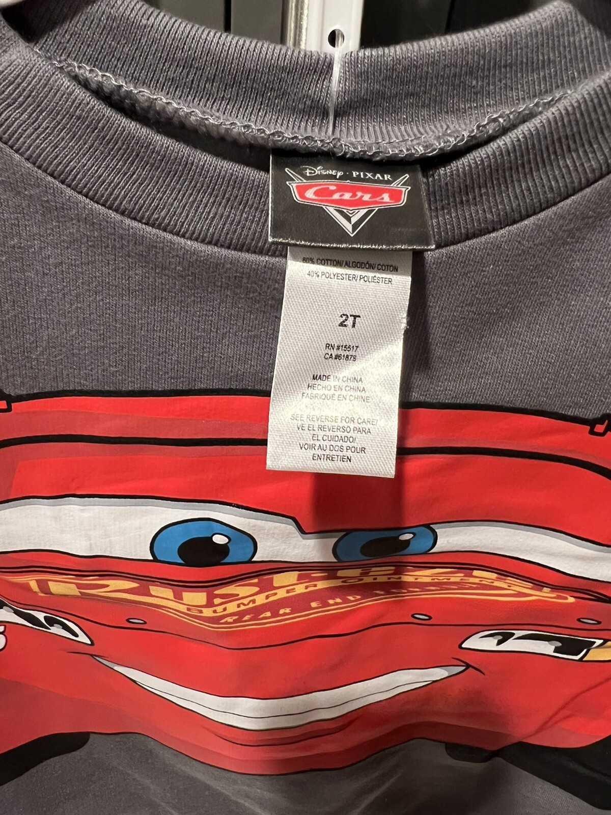 Disney Cars Lightning McQueen Sweatshirt & Pants Set- Size 2T