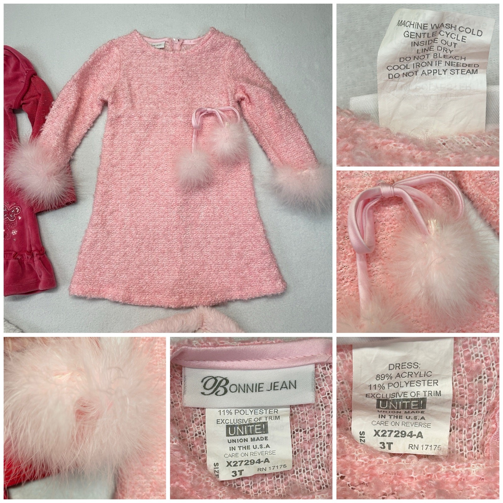 Baby Girls 5pc Lot 3T Dress Jacket Osh Kosh BONNIE JEAN USA Little Me BLUEBERI