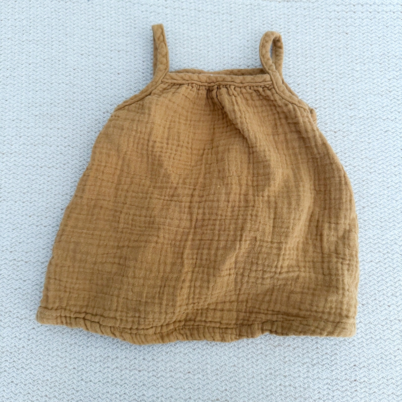 H&M Brown Muslin Cotton Tank Top + Bloomer Outfit Set – 3 Months