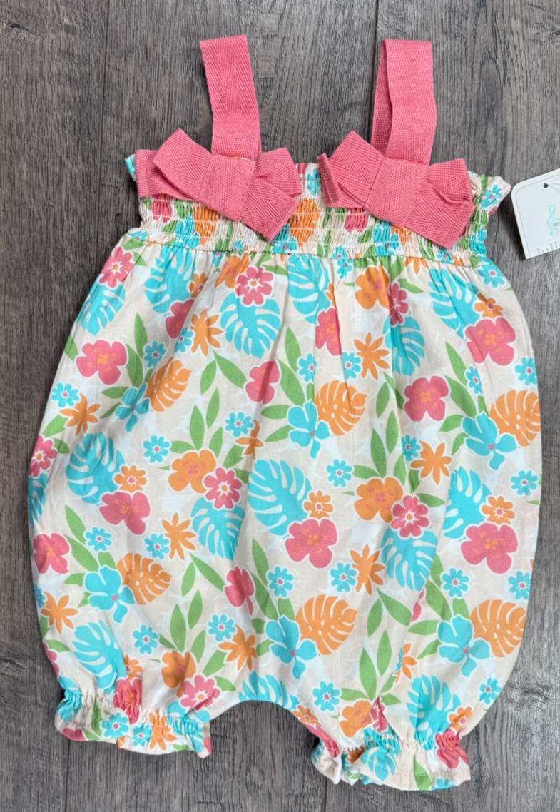 Baby Girl Clothes New Lullaby 0-3 Month Floral Lace Romper Outfit