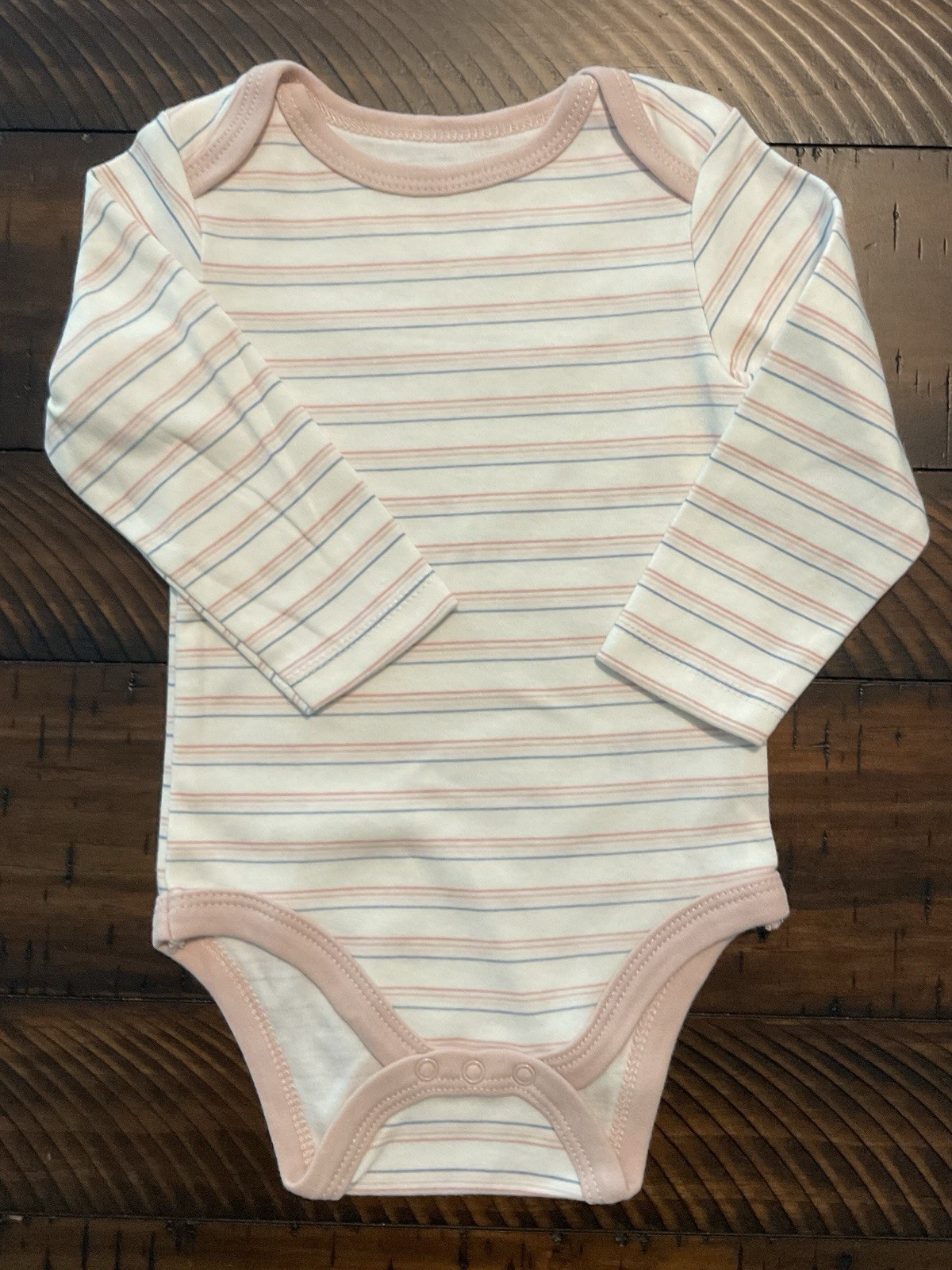 Chickpea Baby Girls 6-9 Months 3 Piece Bodysuits Long Sleeve Floral Stripes NEW