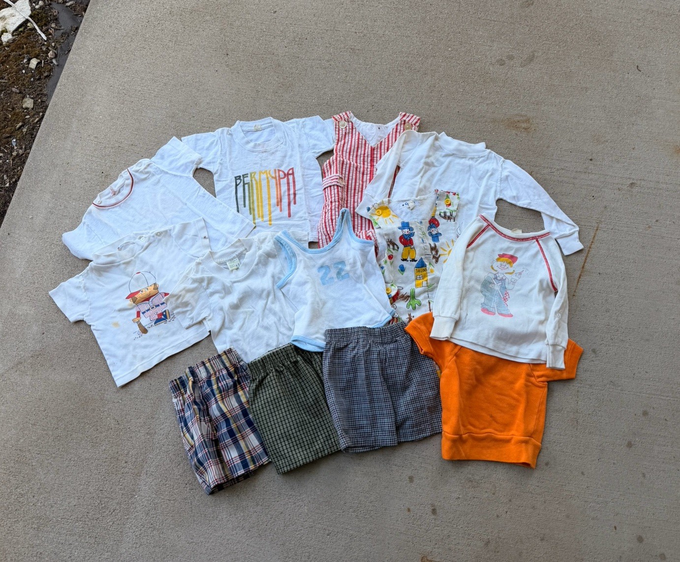 Lot Of Vintage Baby Clothes True Vintage