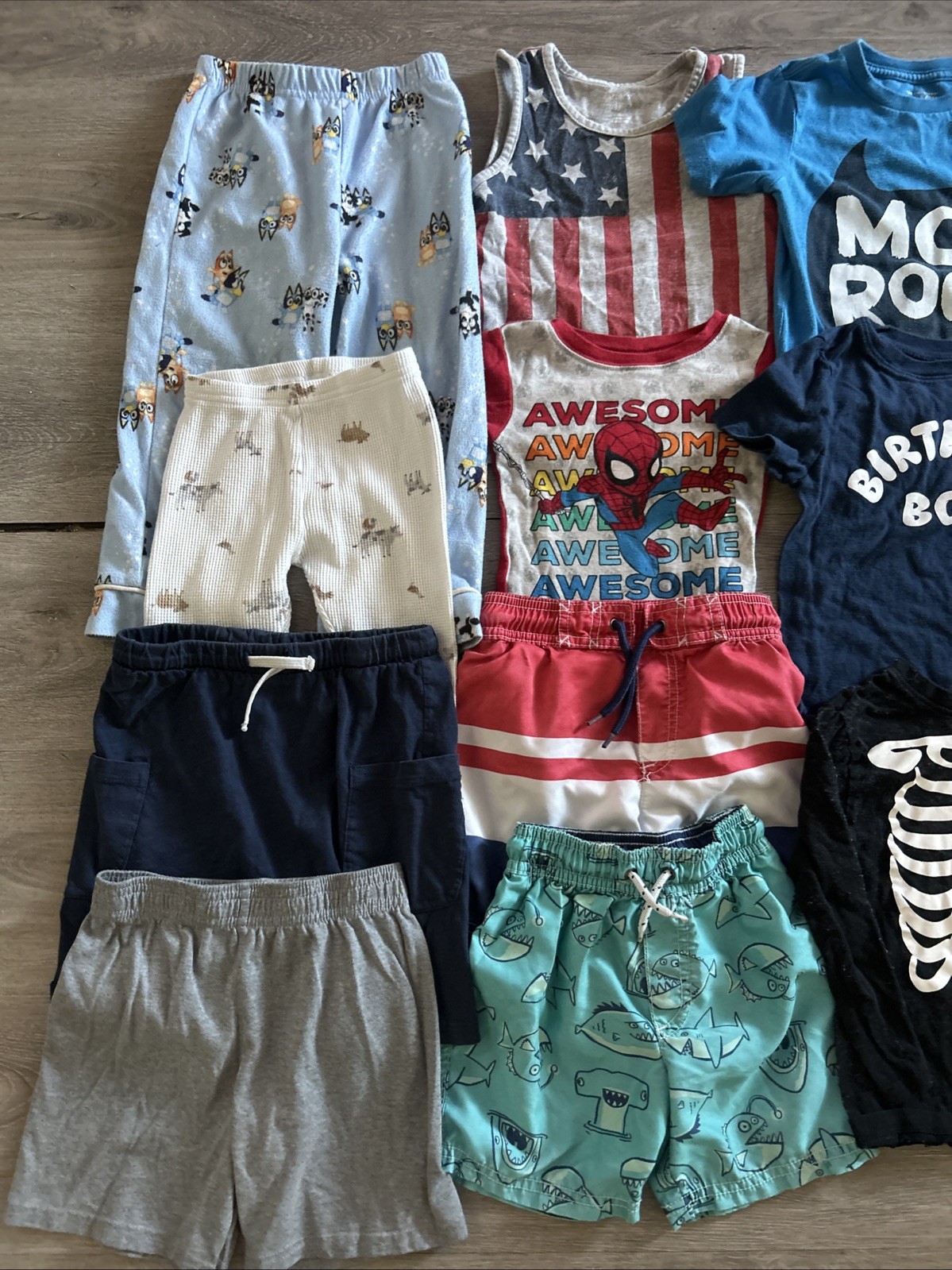 Toddler Boys Clothing Lot, Size 3T, 11 Items, 2 Swim Trunks, Place, Carter’s