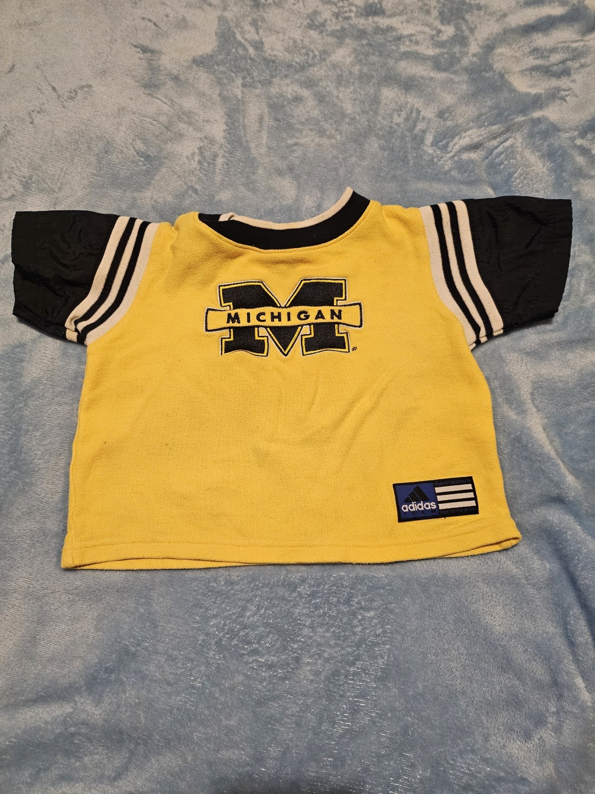 Michigan Wolverines Adidas Shirt Toddler New Born Size 18-24 Months NCAA Go Blue