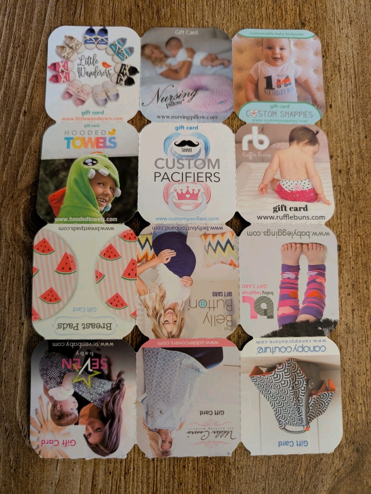 Buy Baby Gift Cards $525 Value Set Of 12 Newborns Maternity New Moms Pregnancy