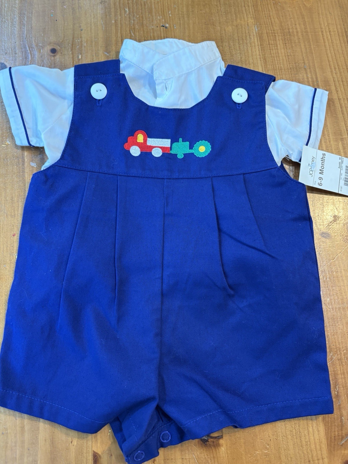 Vintage Adorable Train Two-Piece Outfit By Michael James (JCPenney) NWT 6/9 M
